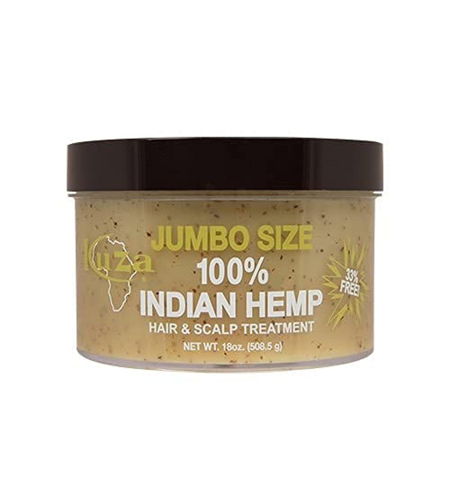 Kuza Indian Hemp Jumbo Hair & Scalp Treatment 18 oz. - Moisturizing Hair & Scalp Treatment - 18 Ounce - Buy Online on SooperMarket.com