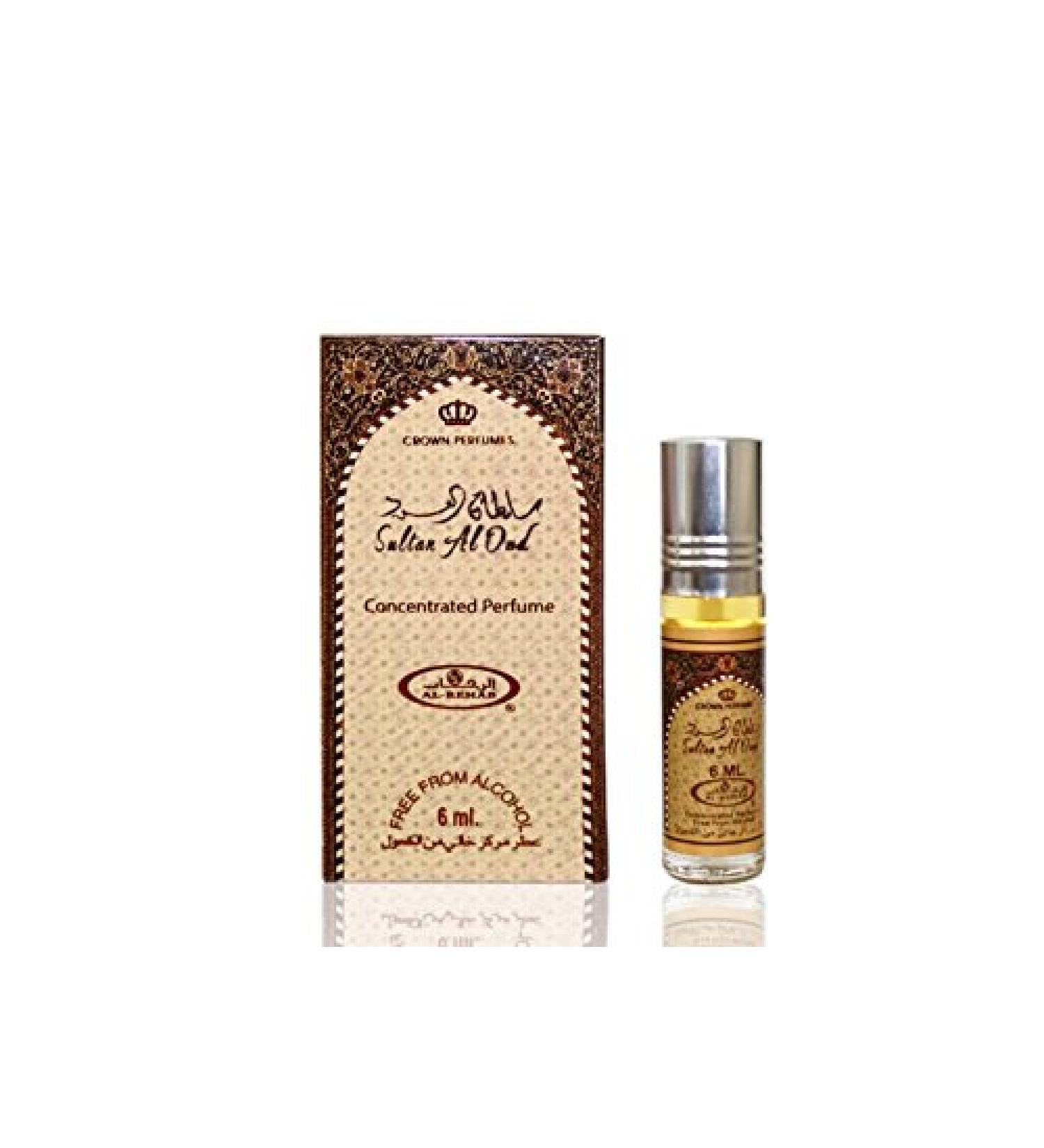 Fragrances of Heaven Al Rehab Sultan Al oud Unisex Oriental Attar Concentrated Arabian Perfume Oil 6ml_AB