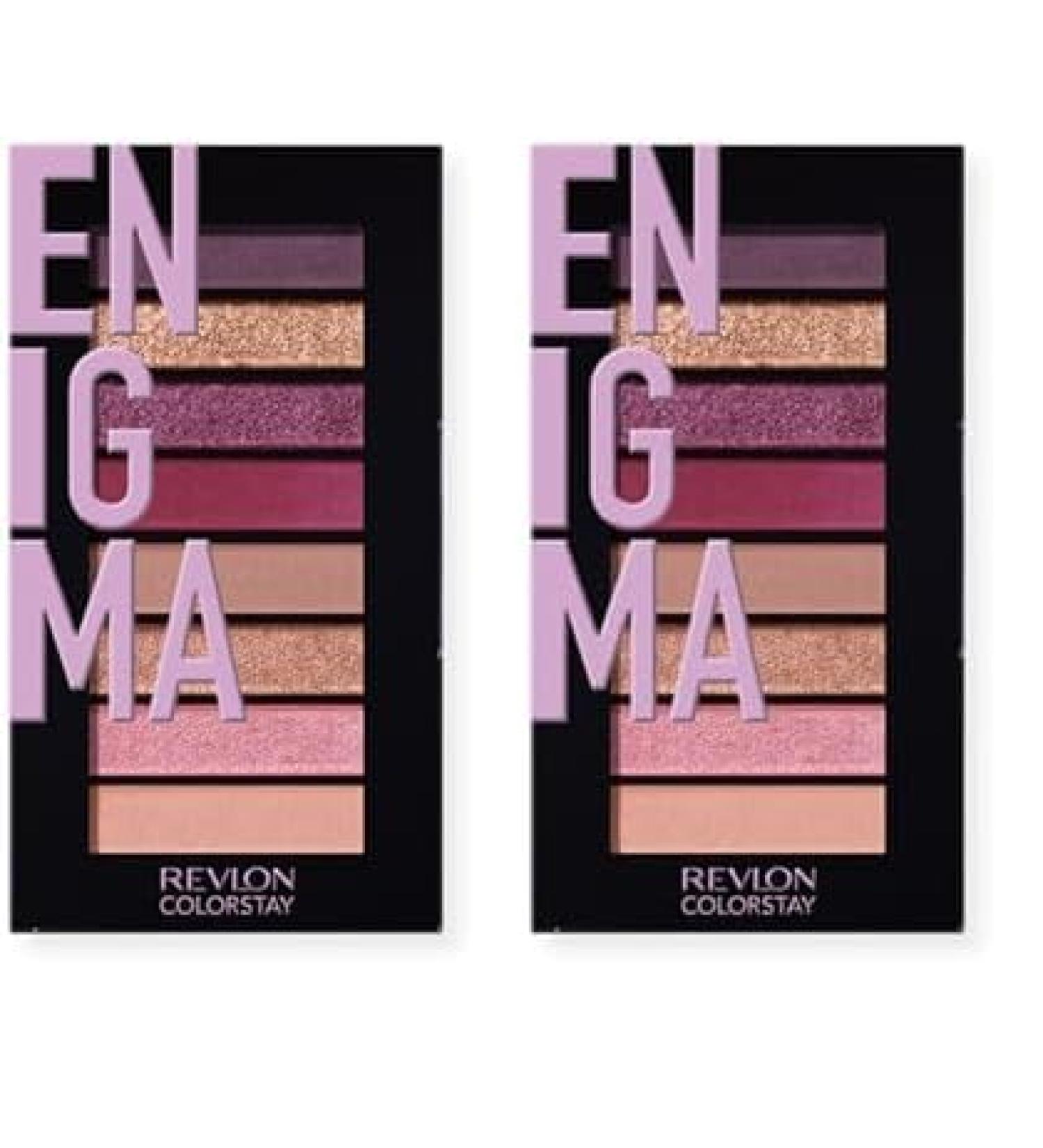 REVLON ColorStay Eyeshadow Palette - Dual Pack Highly Pigmented Matte & Metallic Finishes 920 Enigma - International Shipping Available - Buy Online on SooperMarket.com