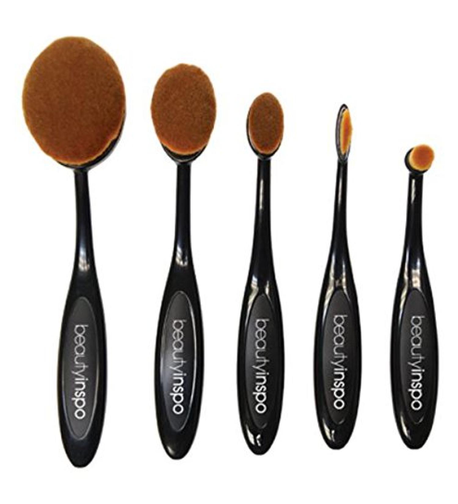 5 Piece Oval Paddle Brush Set
