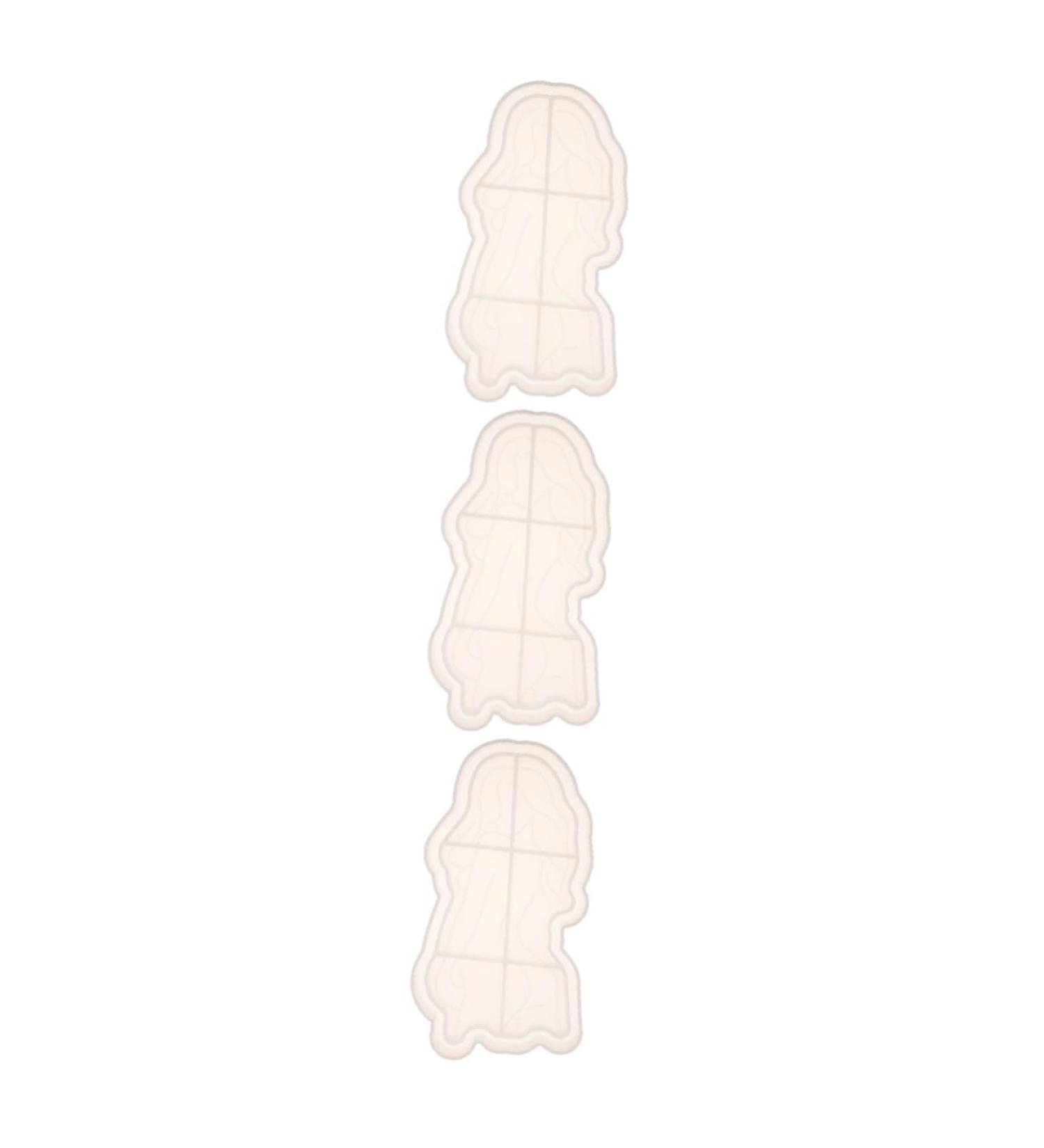 STOBOK 3 Pcs Tray Silicone Mold Silicone Molds Epoxy Resin Tray Mold Silicone Plate Mould Manual Cake Mold Whitex3pcs 16.1X8.5CMx3pcs - Buy Online on SooperMarket.com