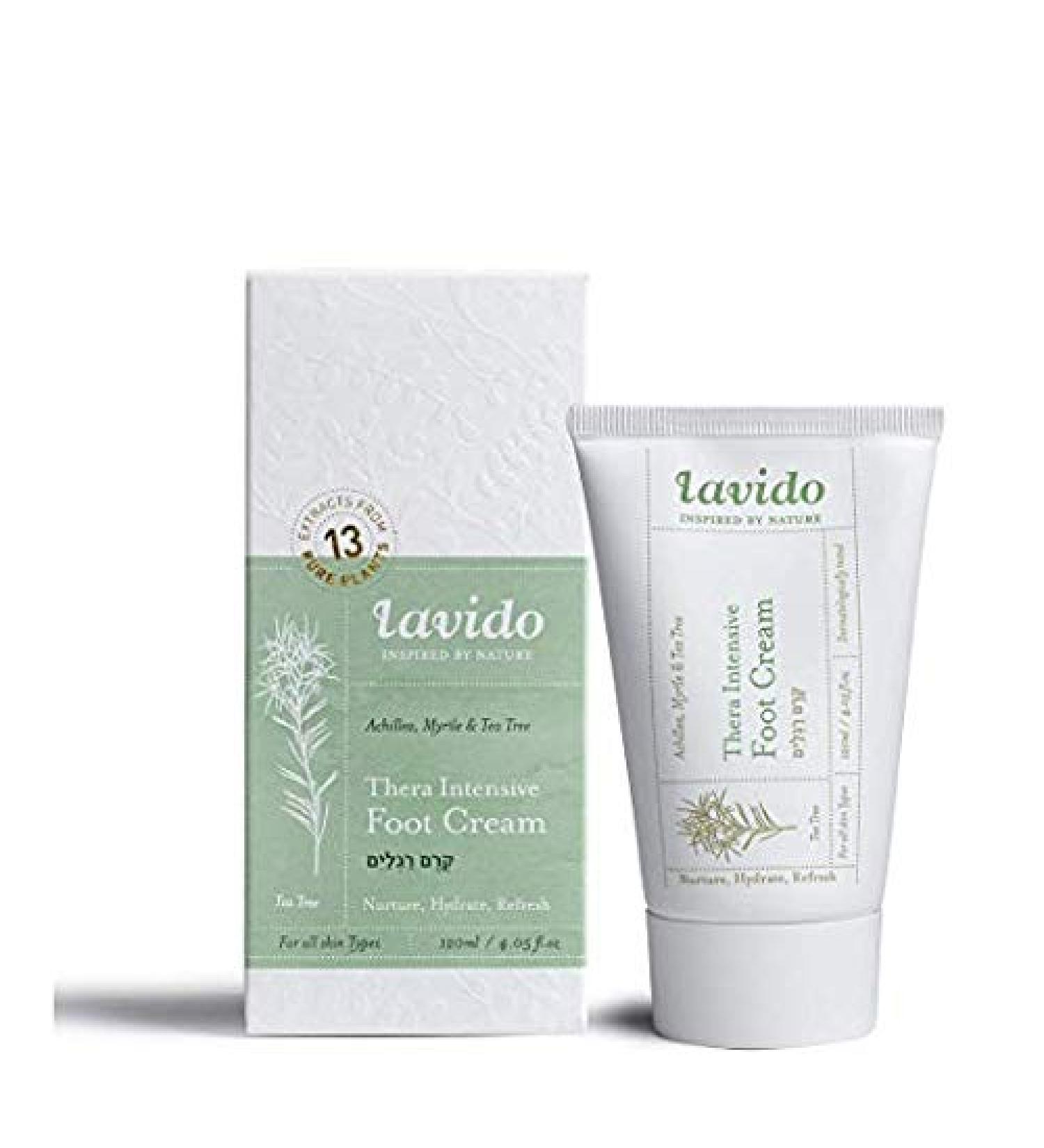 Lavido Natural Thera Intensive Foot Cream - Deodorize, Condition & Repair Dry, Cracked Skin (4 oz | 120 ml) - Buy Online on SooperMarket.com