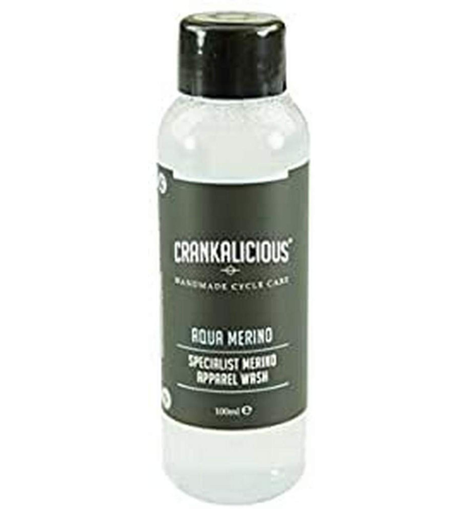 Crankalicious Cycle Care - Aqua Merino High Performance Apparel Wash - non-aggressive hand or machine care for merino wool garments 500ml