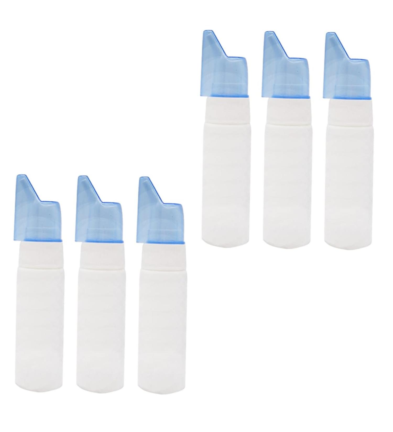 FRCOLOR 6pcs Leak Proof Nasal Spray Plastic Containers for Travel - Reusable Mini Bottles for Toiletries & Perfume - Buy Online on SooperMarket.com