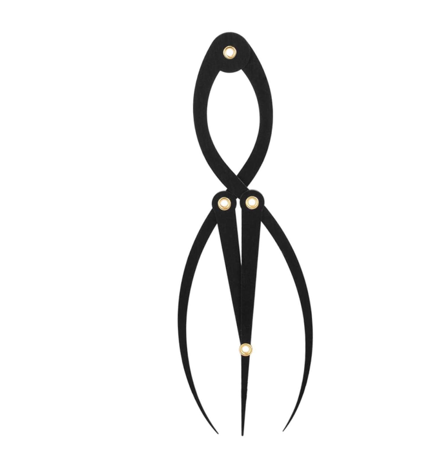 Mikinona Stainless Steel Ruler for Eyebrow Metal Stencils Tattooing Eyebrow Ruler Makeup Tools Balance Gold - Buy Online on SooperMarket.com