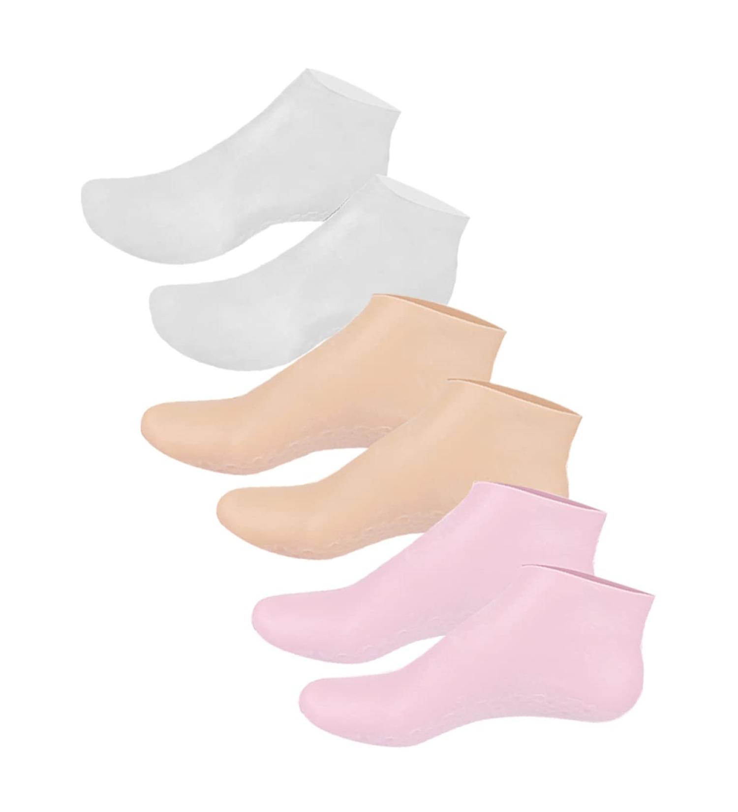 WOFASHPURET 3 Pairs moisturizing Socks Cracked Heel Socks Barefoot Scientist Foot Care Foot Socks Cracked Heel Repair moisturizing Gel Socks Lotion Socks Aloe Socks spa Miss Skin Friendly Sebs - Buy Online on SooperMarket.com