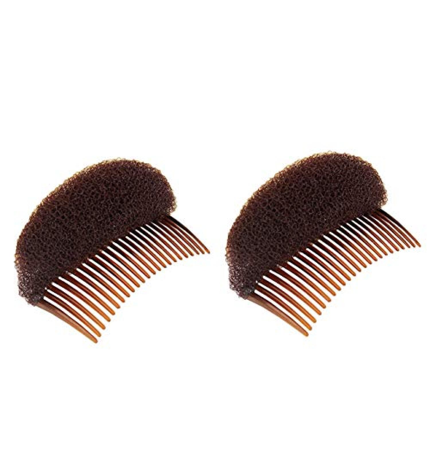 2PCS Sponge Hair Base Inserts - Brown Bun Maker & Braid Tool for DIY Hair Styling - Buy Online on SooperMarket.com