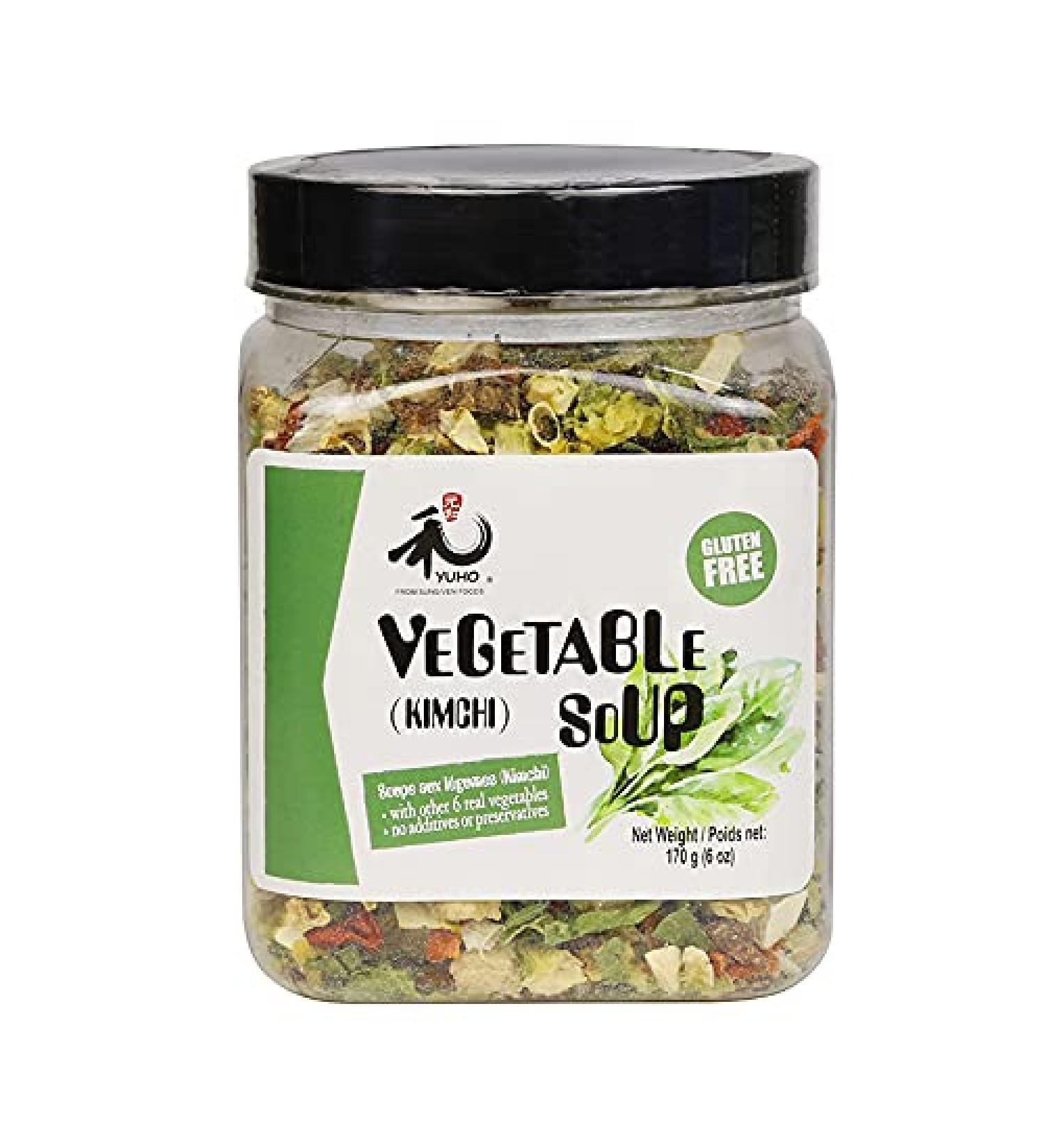 YUHO Dehydrated Dried Kimchi Vegetable Flakes - All Natural, Gluten Free, 6 OZ - Buy Online on SooperMarket.com