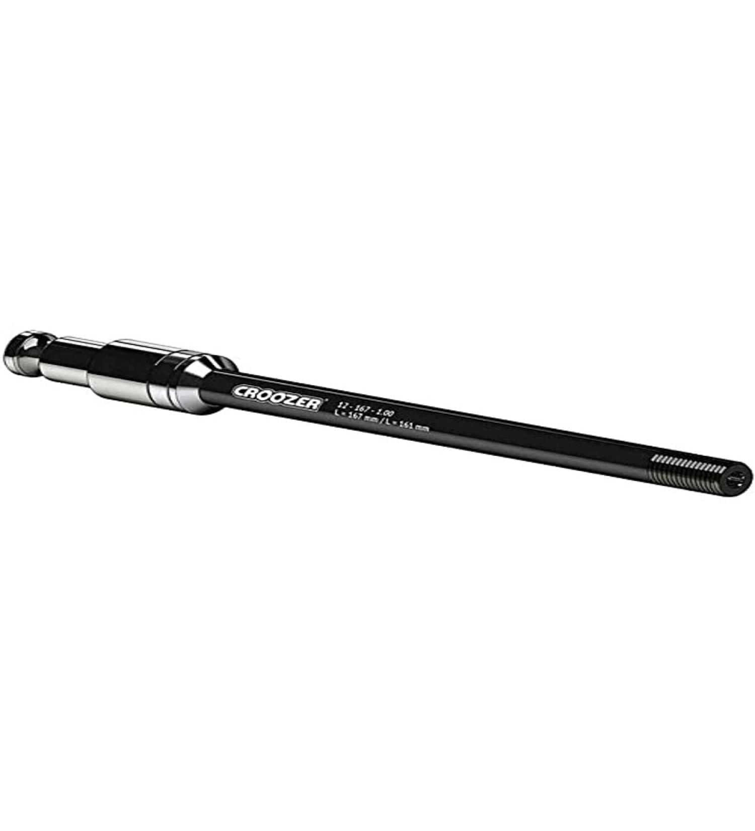 Croozer Unisex Adult Click&Crooz quick release axle coupling black 167/161mm