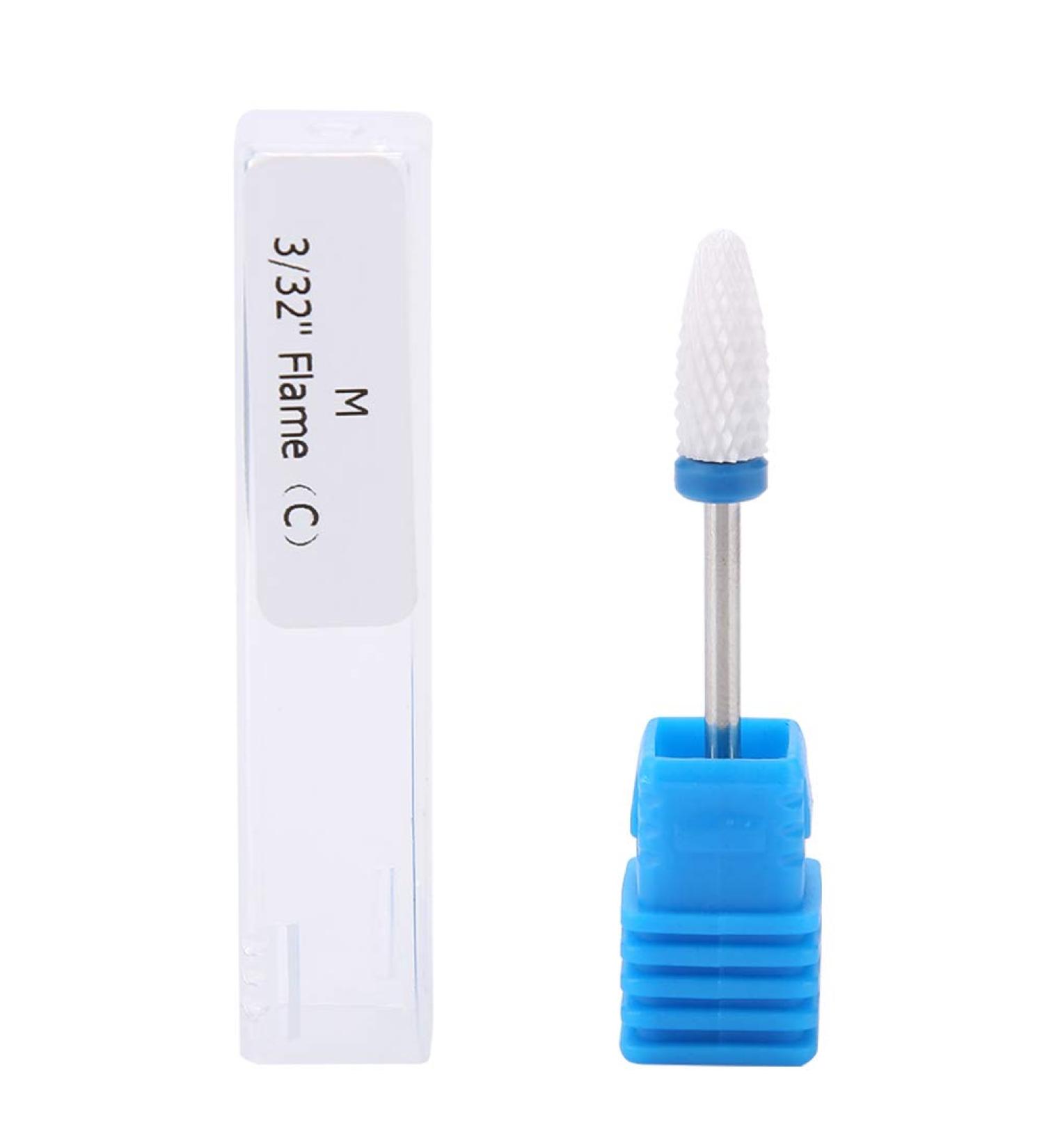 TMISHION Premium Ceramic Nail Drills Acrylic Nail Care Tool with 5 Drill Bits Safety Cuticle Clean Gel Removal(#4) - Buy Online on SooperMarket.com