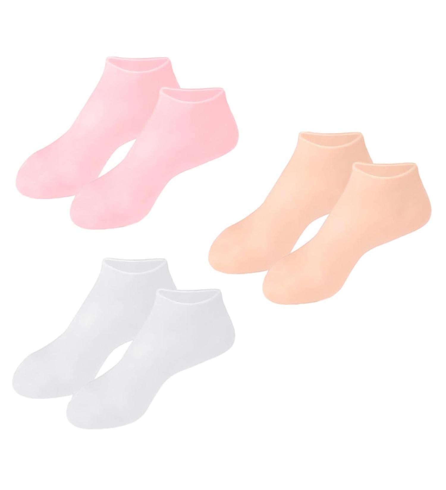 PLAFOPE 3pairs Moisturizing Socks High Heel Socks Socks Moisturizing Foot Covers Foot Features Socks for Women Foot Care Socks High Heels Moisturizing Foot Socks Sebs 21x9cm - Buy Online on SooperMarket.com