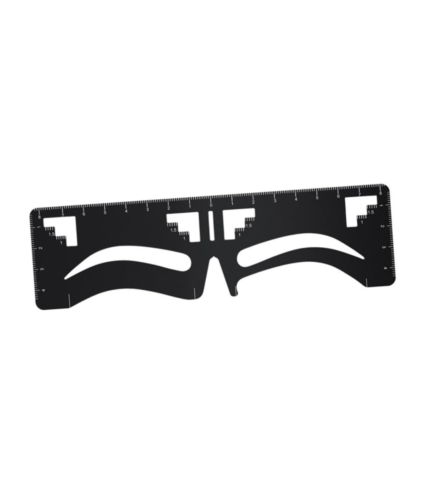 Angoily Eyebrow Design Eyebrow Card Ruler Tool Template Metal Eyebrow Ruler Positioning Ruler Make up - Buy Online on SooperMarket.com