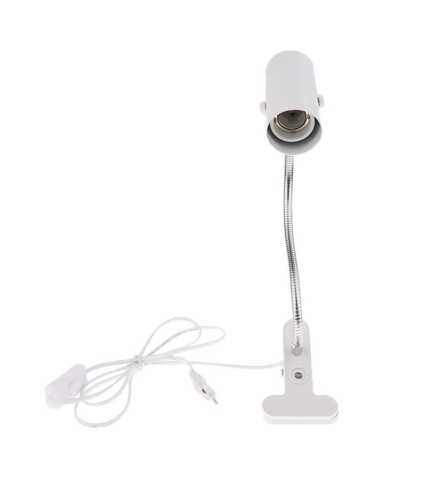 LOVIVER Adjustable E27 Ceramic Clamp Light Socket for Terrariums | 300W Heat Lamp Bulb Holder - Ideal for Reptiles & Plants - Buy Online on SooperMarket.com