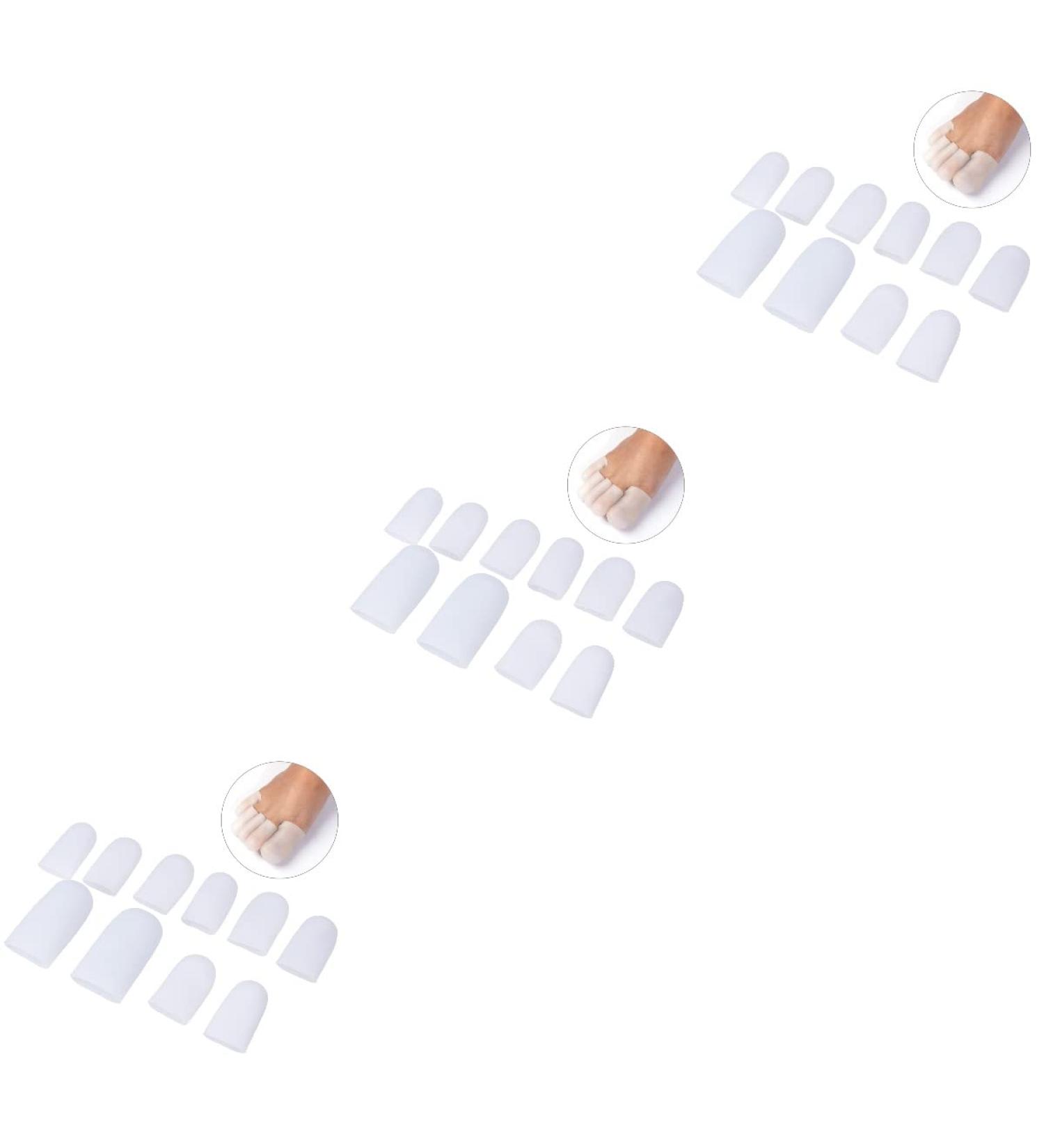 FOMIYES 15 Pairs Gel Toe Caps - Callus & Blister Silicone Protectors for Women/Men - Buy Online on SooperMarket.com