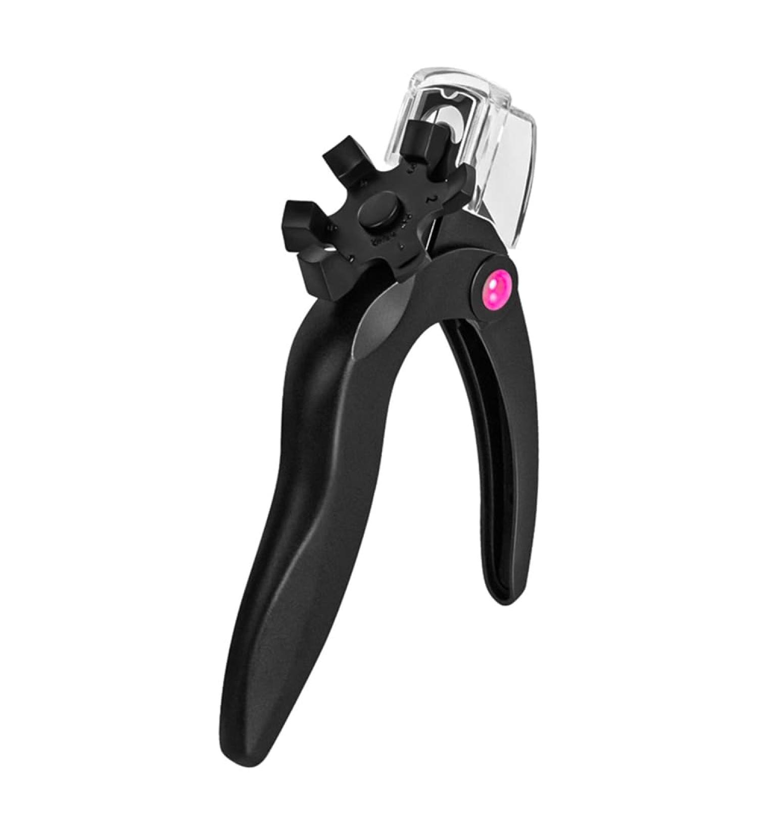 POFET False Nail Tip Professional Adjustable Artificial Nail Trimmer Nail Catcher Trimmer with Turntable for Different Nail Shapes Black - Buy Online on SooperMarket.com
