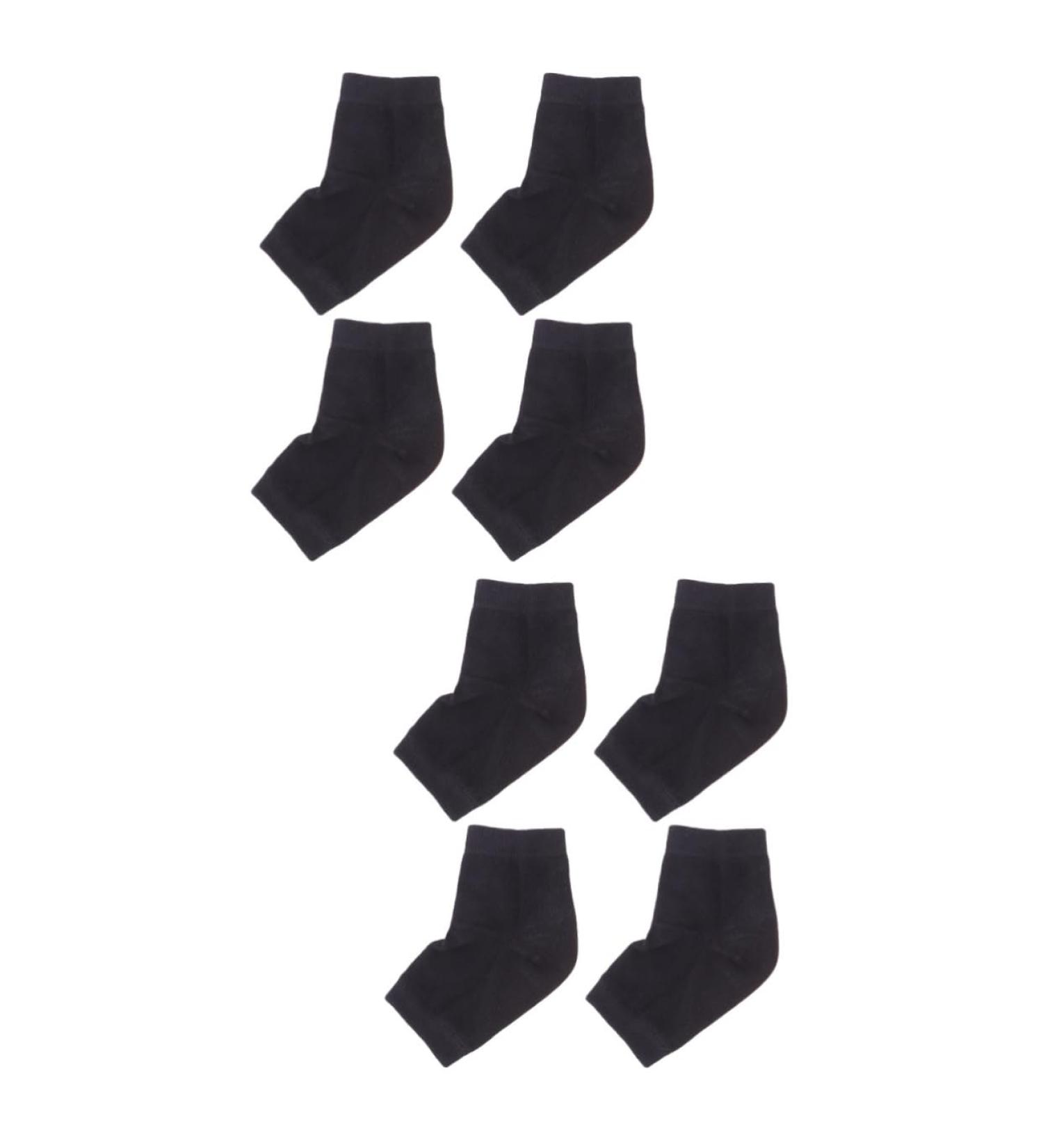 minkissy 4 Pairs Crack Heel Socks Gel Lined Socks Heel Sleeves Protectors Silicone Socks Moisturizing Socks Lined Socks Men Gel Spa Socks Ankle Socks Casual Socks Men and Women Anti-Crack - Buy Online on SooperMarket.com