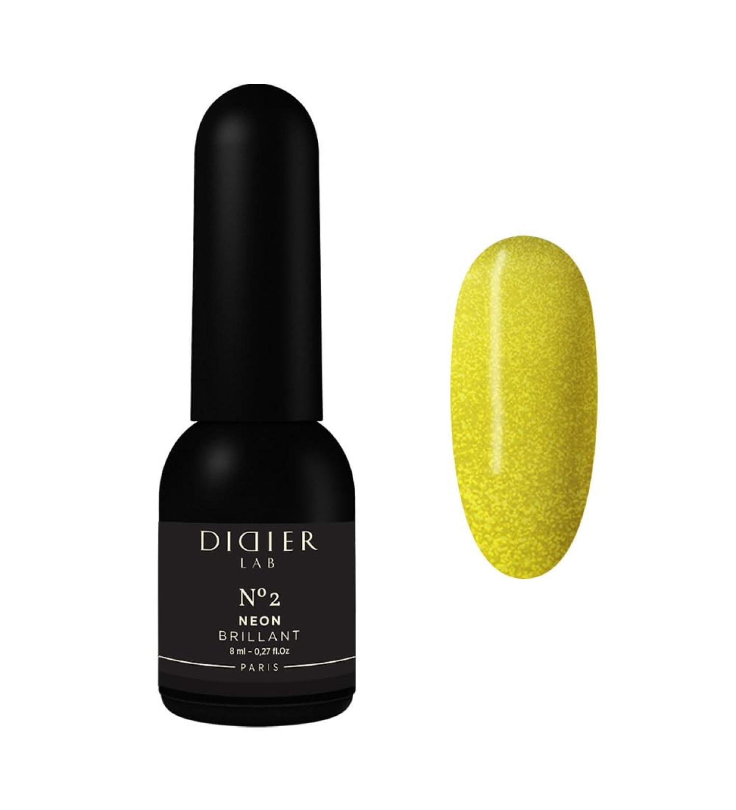 Didier Lab - Premium UV Gel Nail Polish - Brillant Neon No2- Gel Nail Varnish - Nail Art - Long-Lasting High Gloss Wear - Gel Nail Polish - Gel Nails - Glitter Gel Nail Polish - Rich Pigment - 8ml - Buy Online on SooperMarket.com