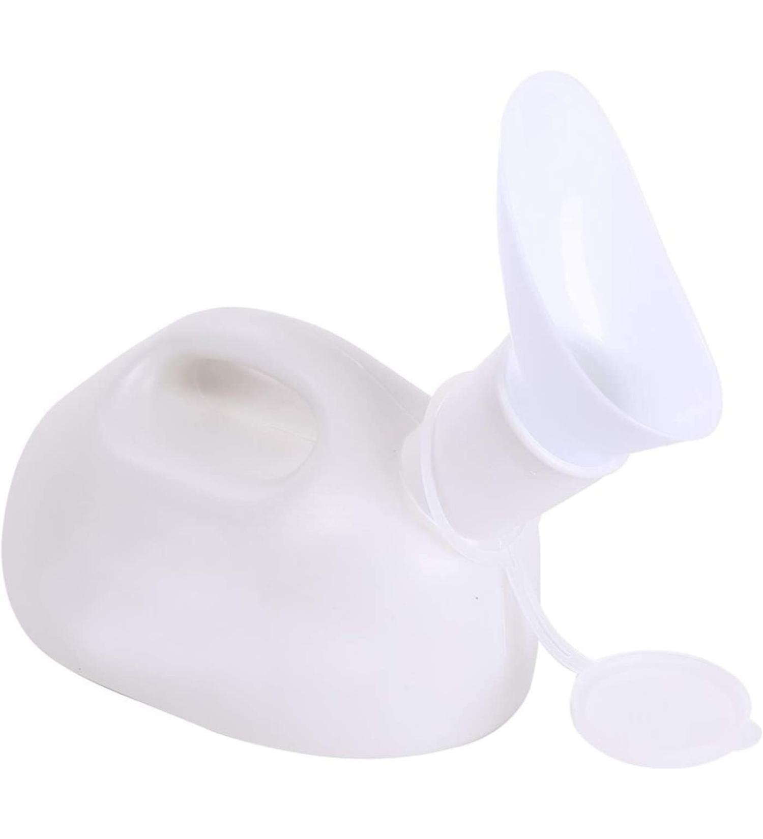 Male Urinal Bottle Camping Toilet Urine Bottle Unisex Urinal - 2000mL Thick Plastic Bedpan Bottle with Lid - Portable Pee Bottles - Travel Urine Collection Containers - Buy Online on SooperMarket.com