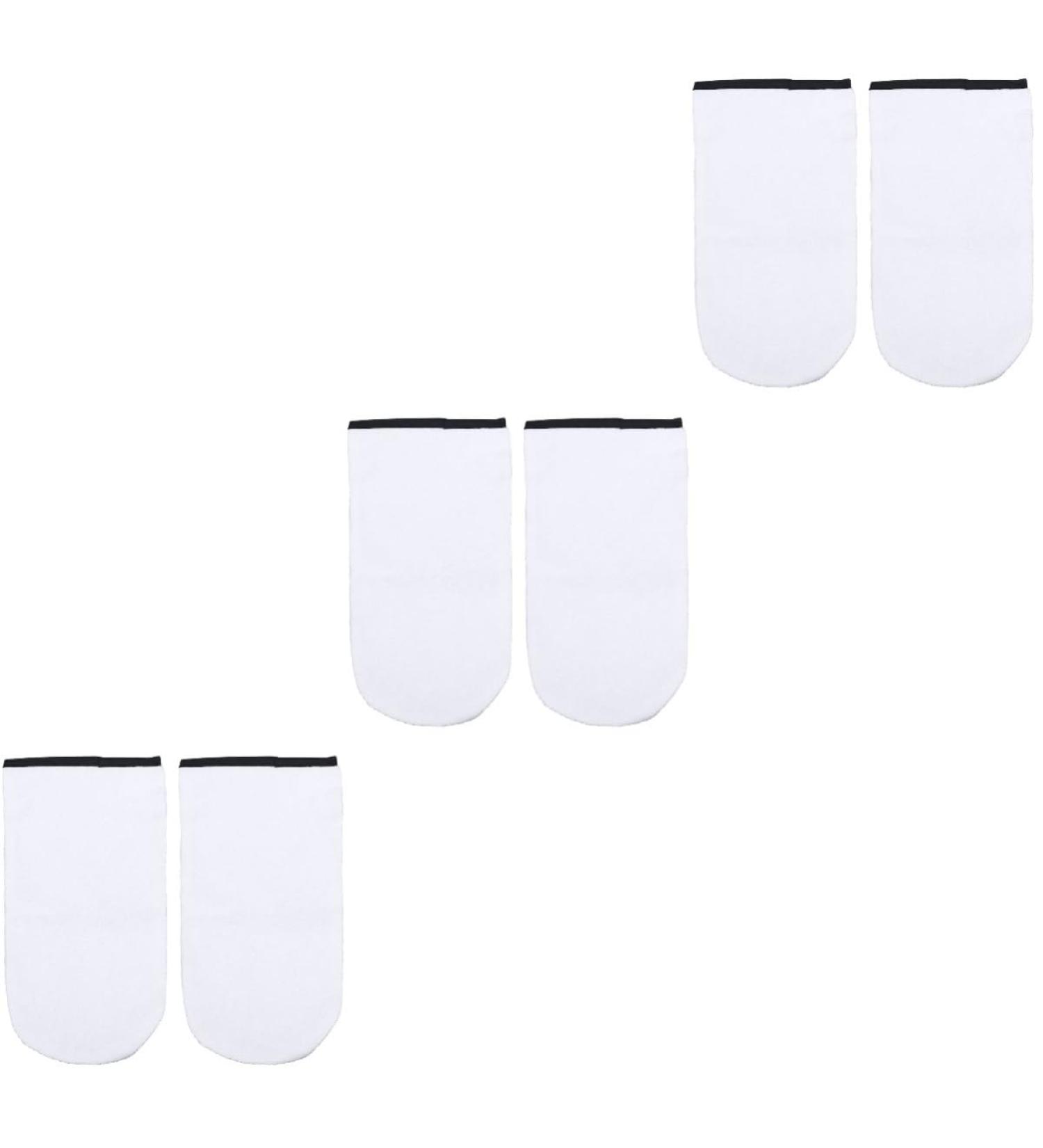 Healeved 3 Pairs was Bath Hand Cover Hand Gloves Hot Wax Bags Paraffin Wax Hand Cover Wax Gloves Wax Bath for Hands Moisturizer Gloves Heart Bun for Hair White Liner Work Insulation - Buy Online on SooperMarket.com