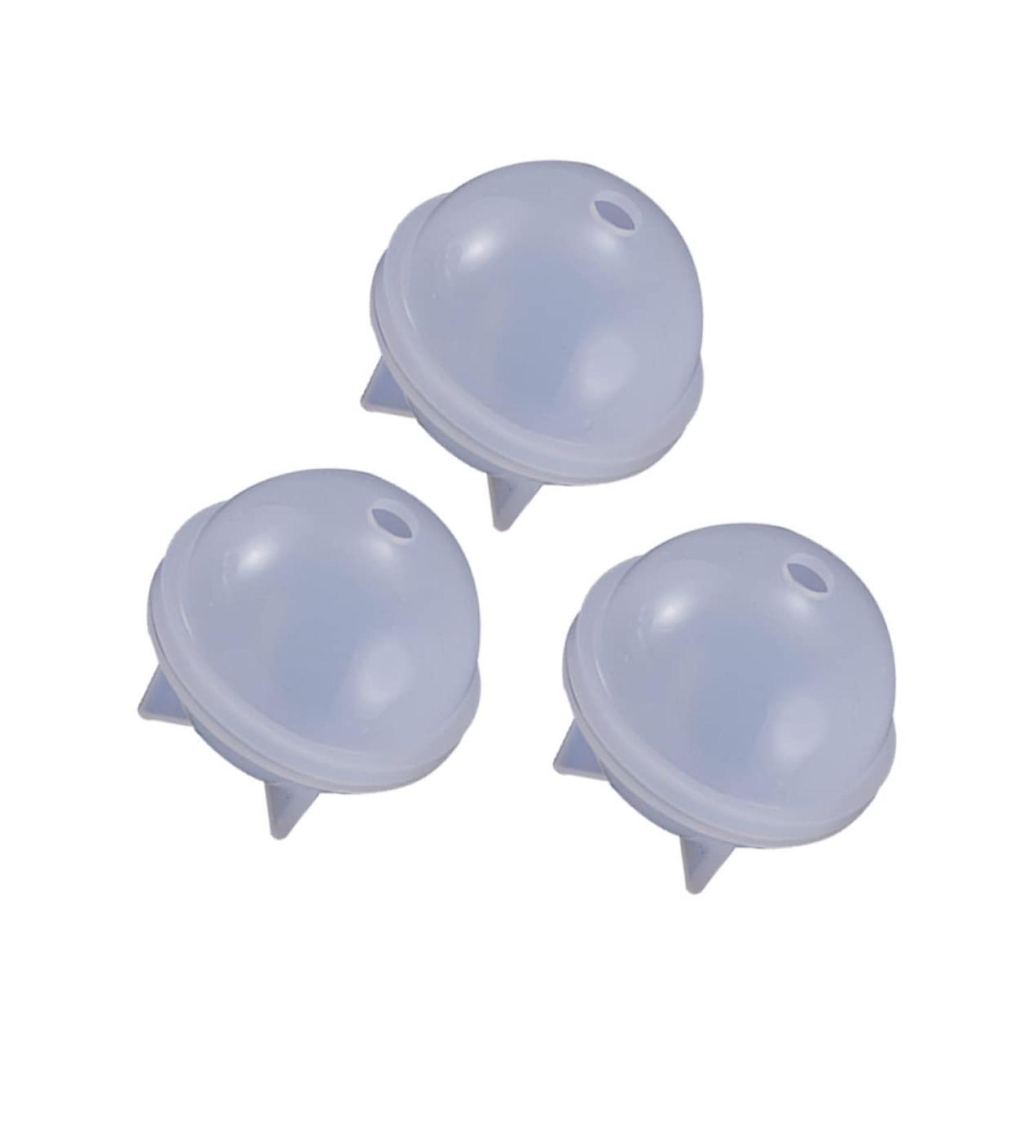 STOBOK 2pcs Silicone Molds for Resin Casting Ice Mold Mini Round Mold Coaster Molds Lamp Shades Silicone Jewelry Mold Epoxy Sphere Mold Resin Casting Molds Resin Mold Manual Ball White 4CM - Buy Online on SooperMarket.com