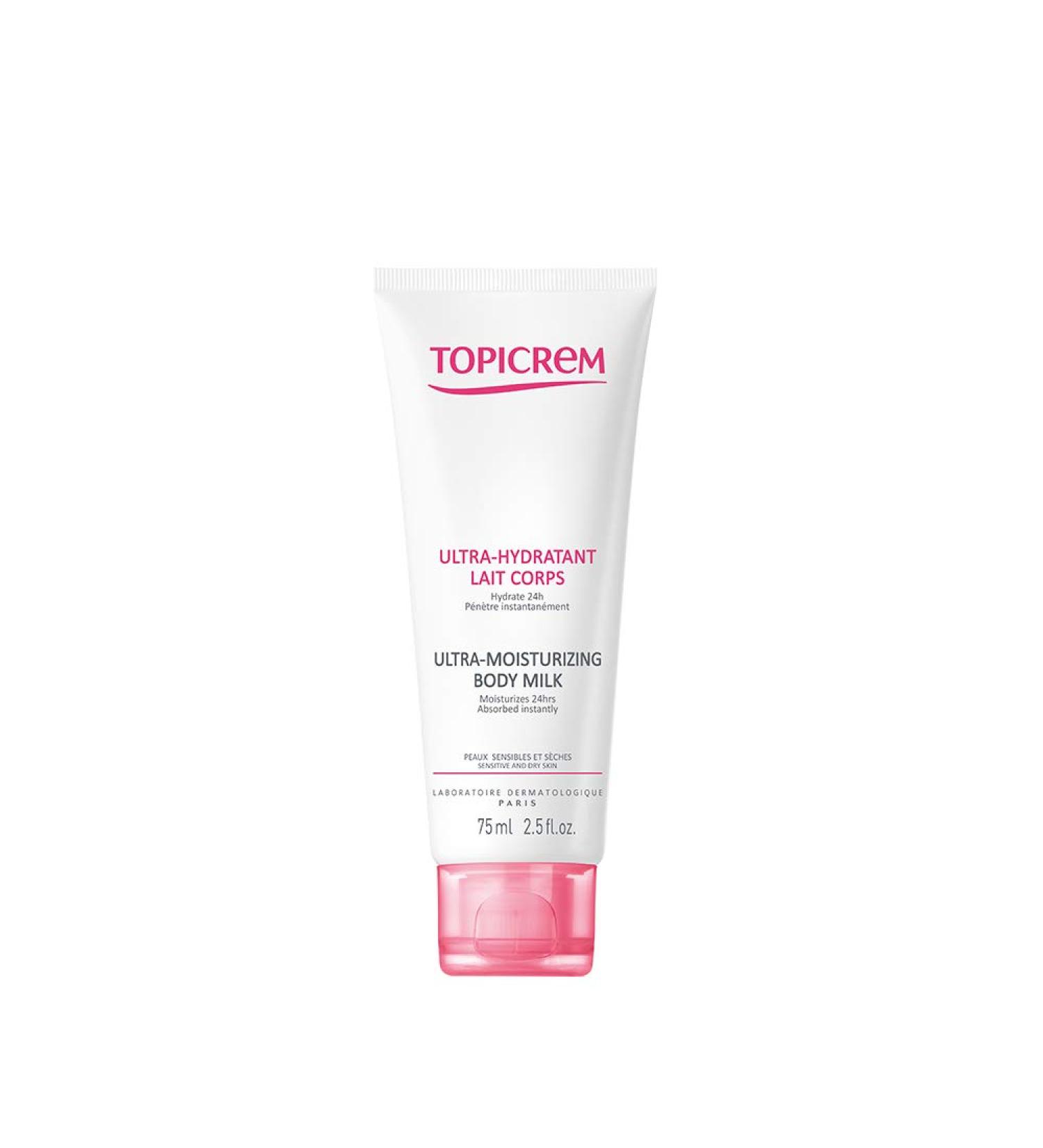 Topicrem Ultra-Moisturizing Body Milk 75ml - Buy Online on SooperMarket.com