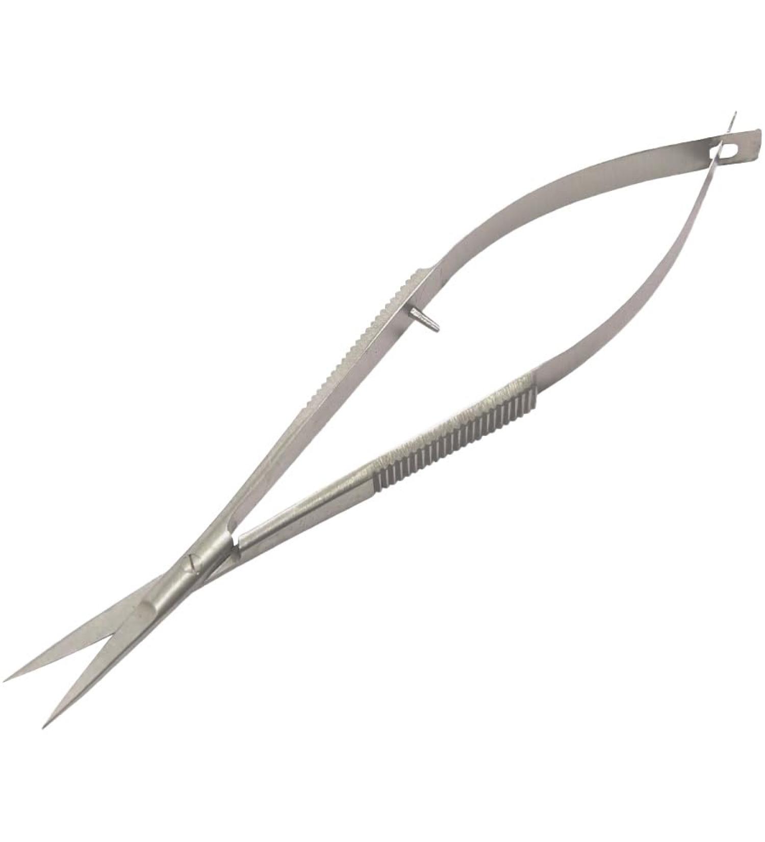SANDBRSOS Cuticle Scissors Extra Fine Straight Professional Precise Pointed Tip Grooming kit for Eyebrow Eyelash Trim Nail and Dry Skin 12cm - Buy Online on SooperMarket.com