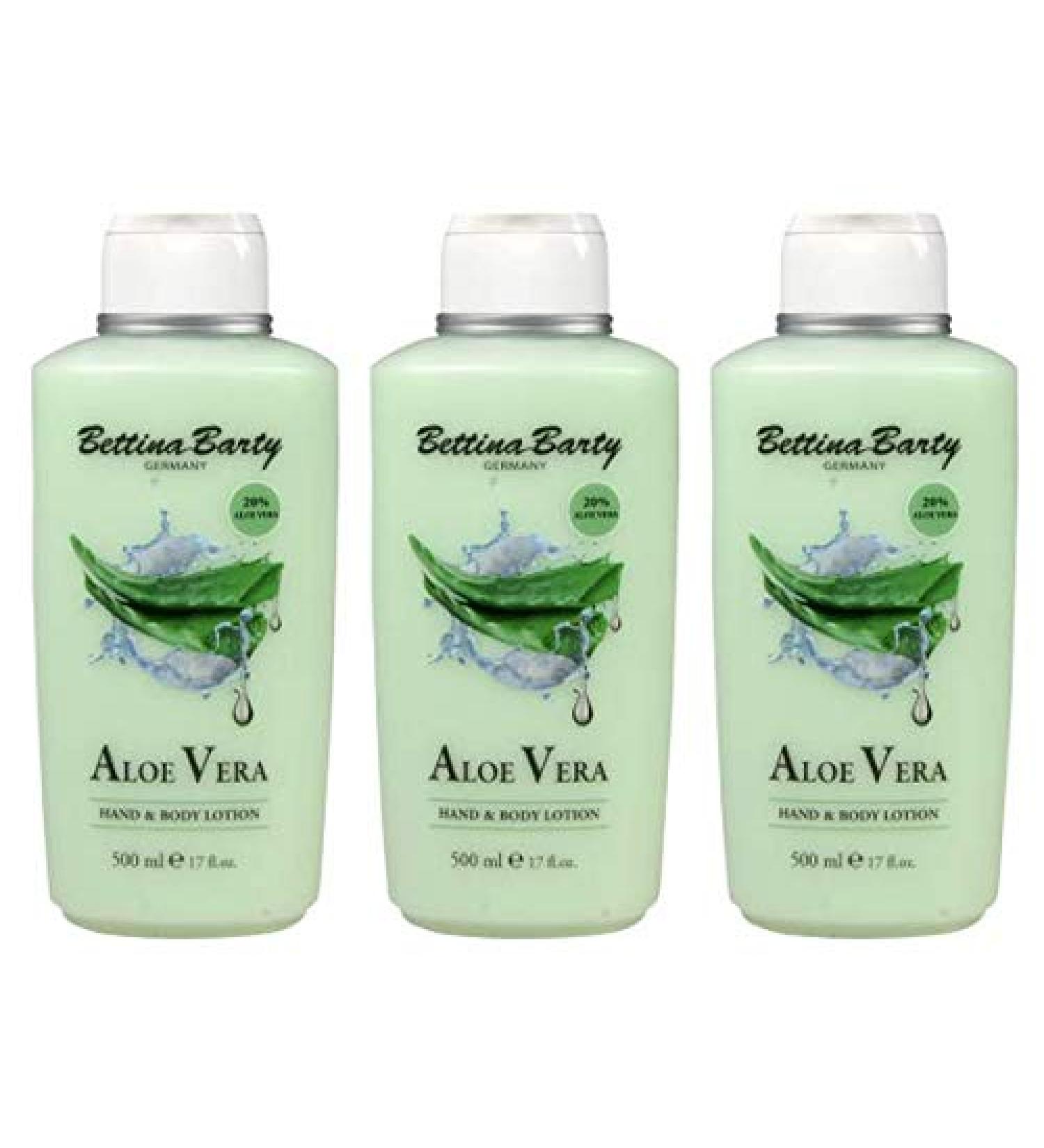 Bettina Barty Aloe Vera Hand & Body Lotion 3 x 500 ml