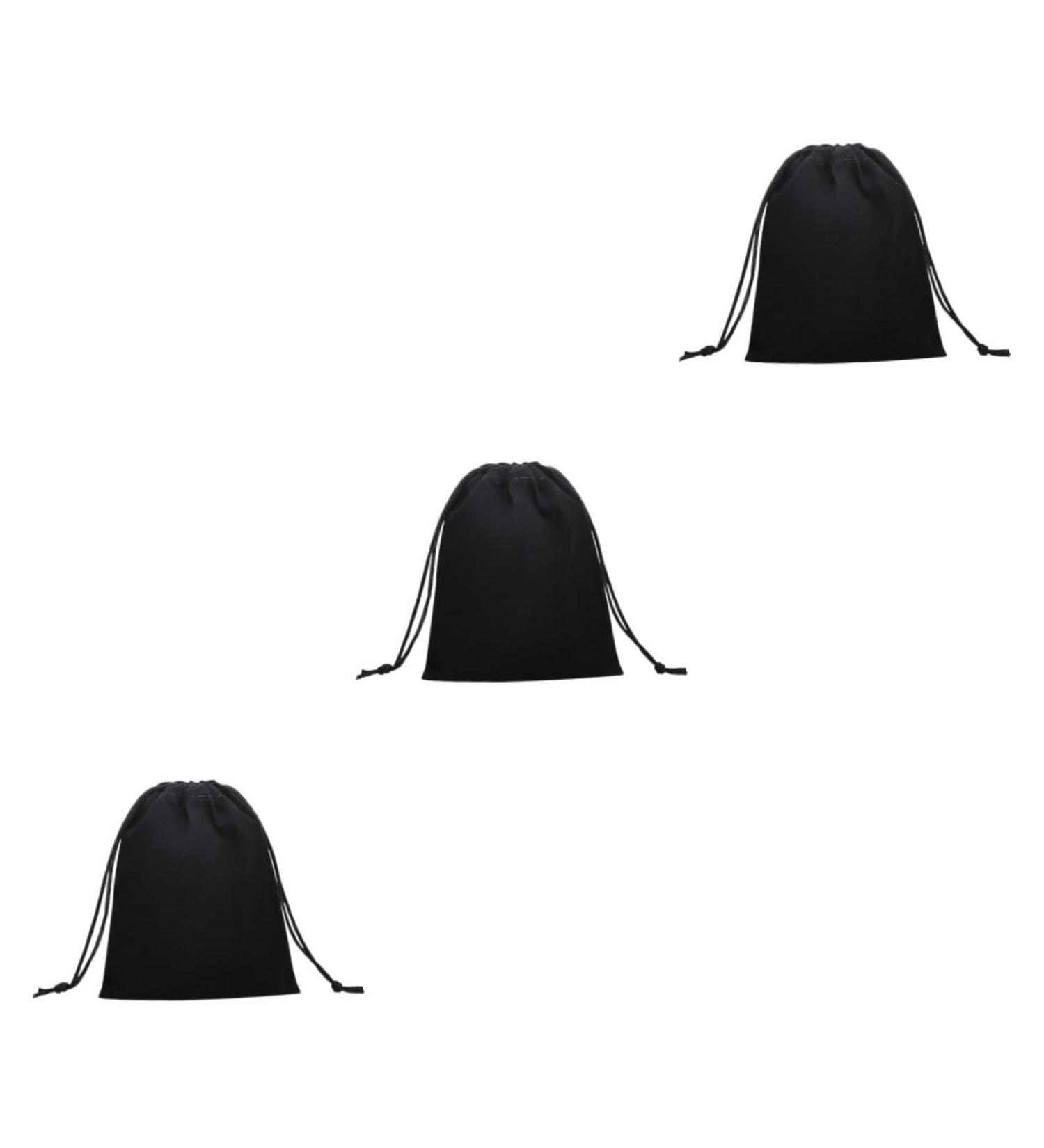 PACKOVE 3pcs Travel Bag Organizer Hair Dryer Pouch Bag Hair Dryer Bag M Velvet Bag Drawstring Bag Cell Phone Blackx3pcs 40*50cmx3pcs - Buy Online on SooperMarket.com