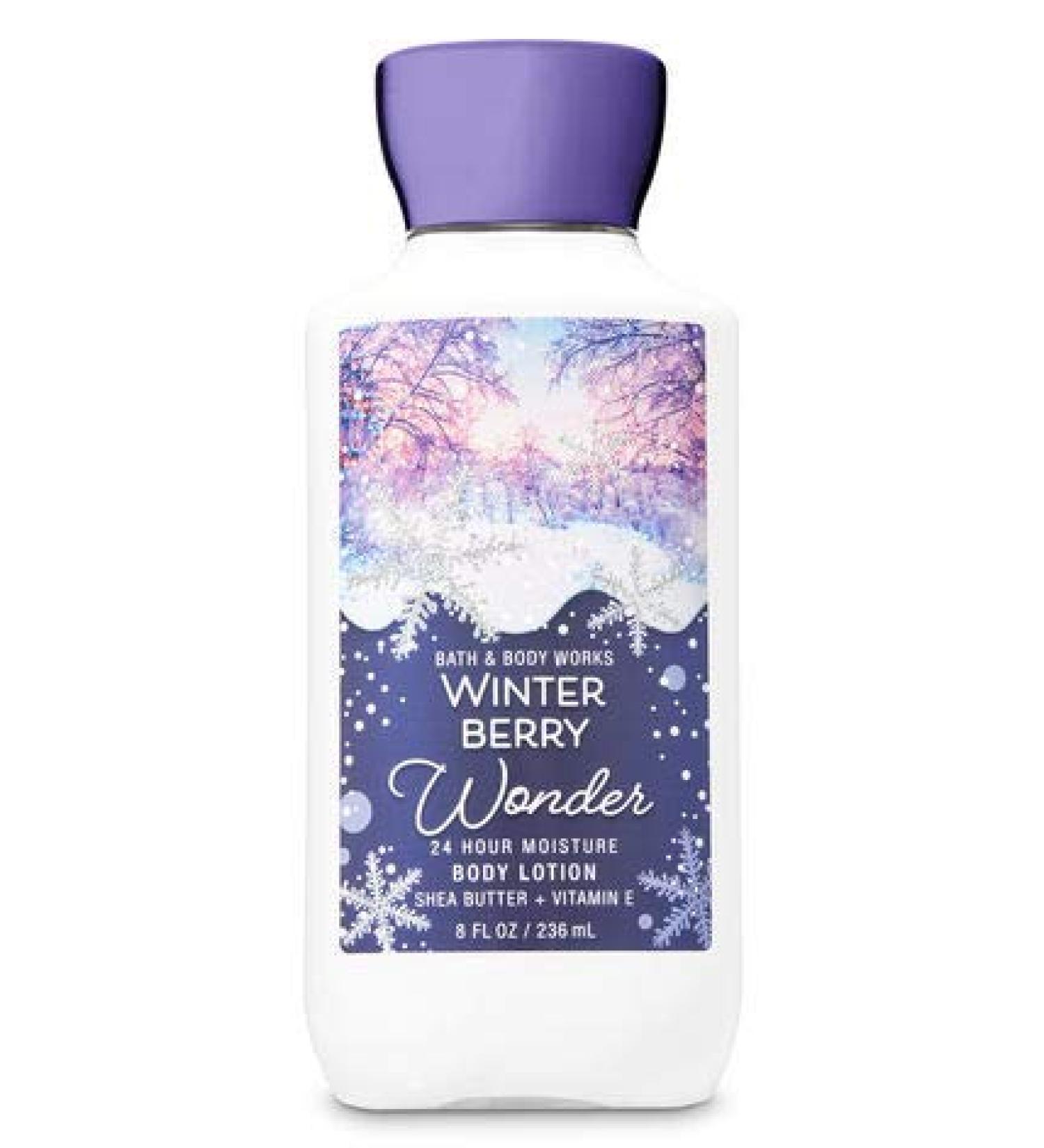 Bath and Body Works Winterberry Wonder Body Lotion 8 Ounce Full Size