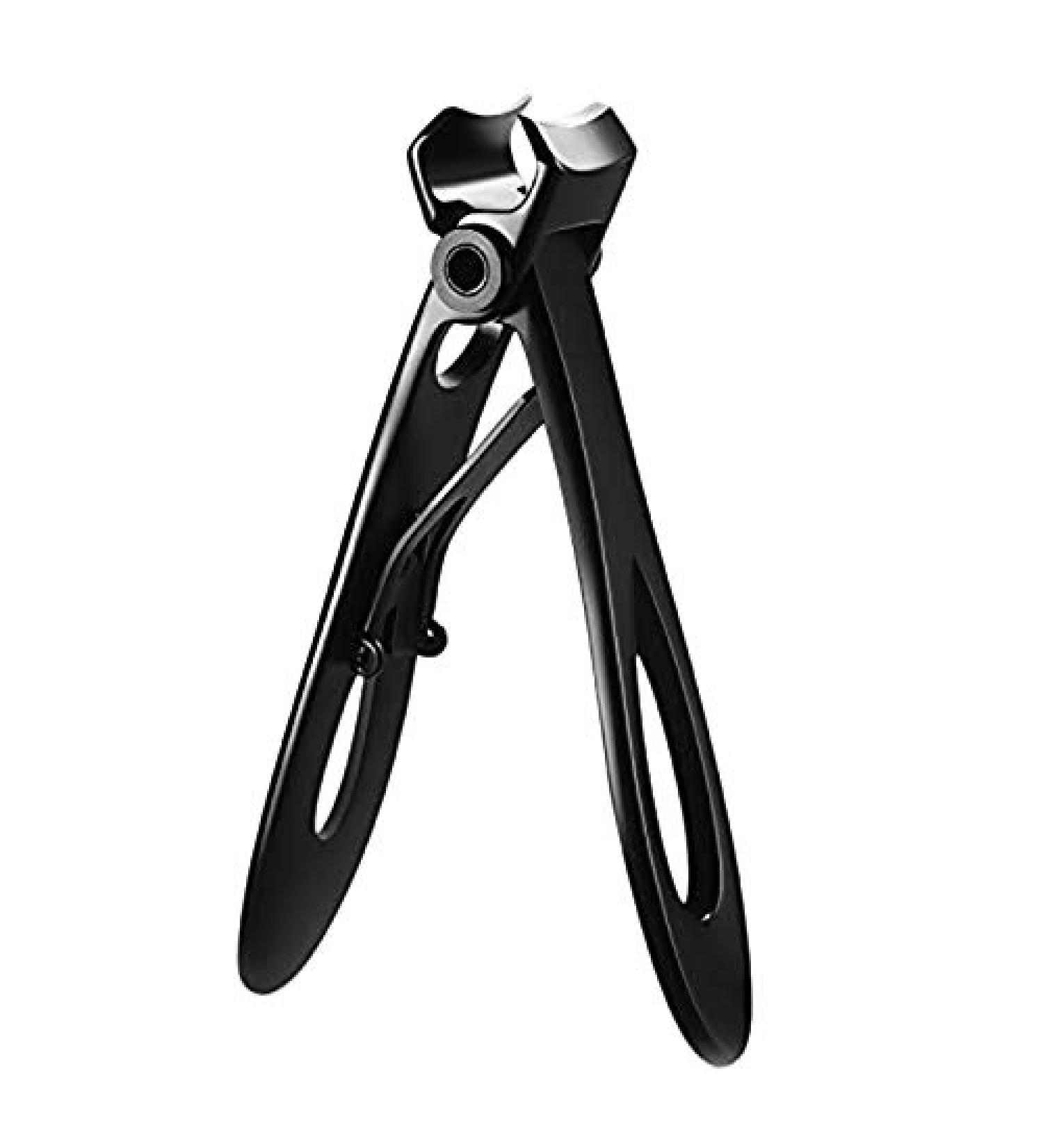 BYCUFF Nail Clipper Set Thick Toenail & Fingernail Cutter with Wide Jaw Opening Stainless Steel Nail File Ingrown Manicure Pedicure Kit for Men & Women Black - Buy Online on SooperMarket.com