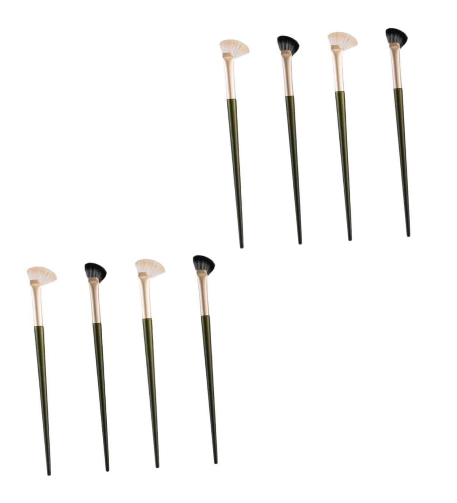 Baluue 8 Pcs Nose Shadow Brush Angled Eye Shadow Brush Eyeshadow Contour Brush Cosmetic Brush Wooden Handle - Buy Online on SooperMarket.com