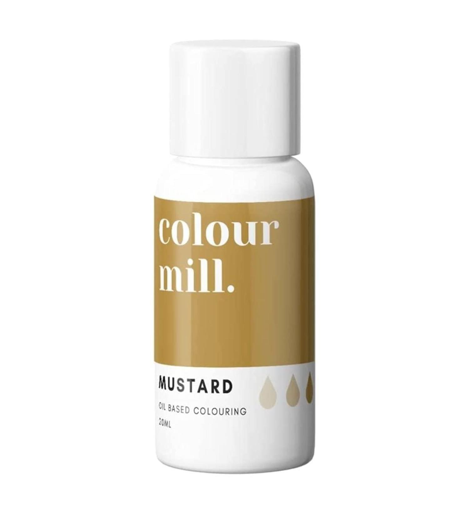 Colour Mill Oil Based Next Genertion Edible Food Paint Colouring for Buttercream Fondant Sugarpaste Icing and Chocolate - Mustard 20ml