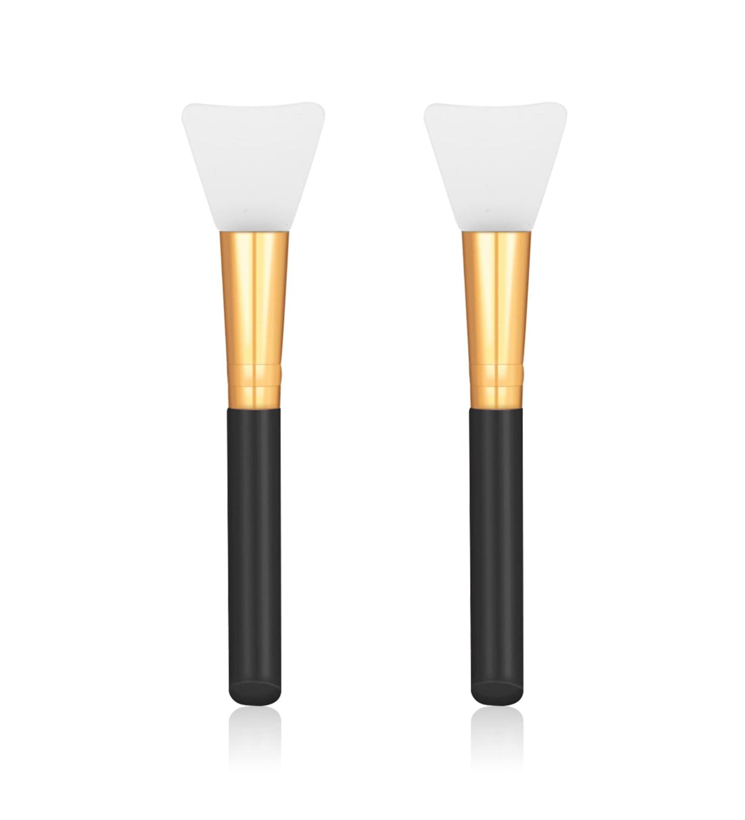 2 PCS Silicone Face Mask Brushes - Beauty Tool Applicator for Facial Mud Masks - Soft Hairless Body Lotion Applicator Brush - Makeup Tools for Women and Girls in Black - Buy Online on SooperMarket.com