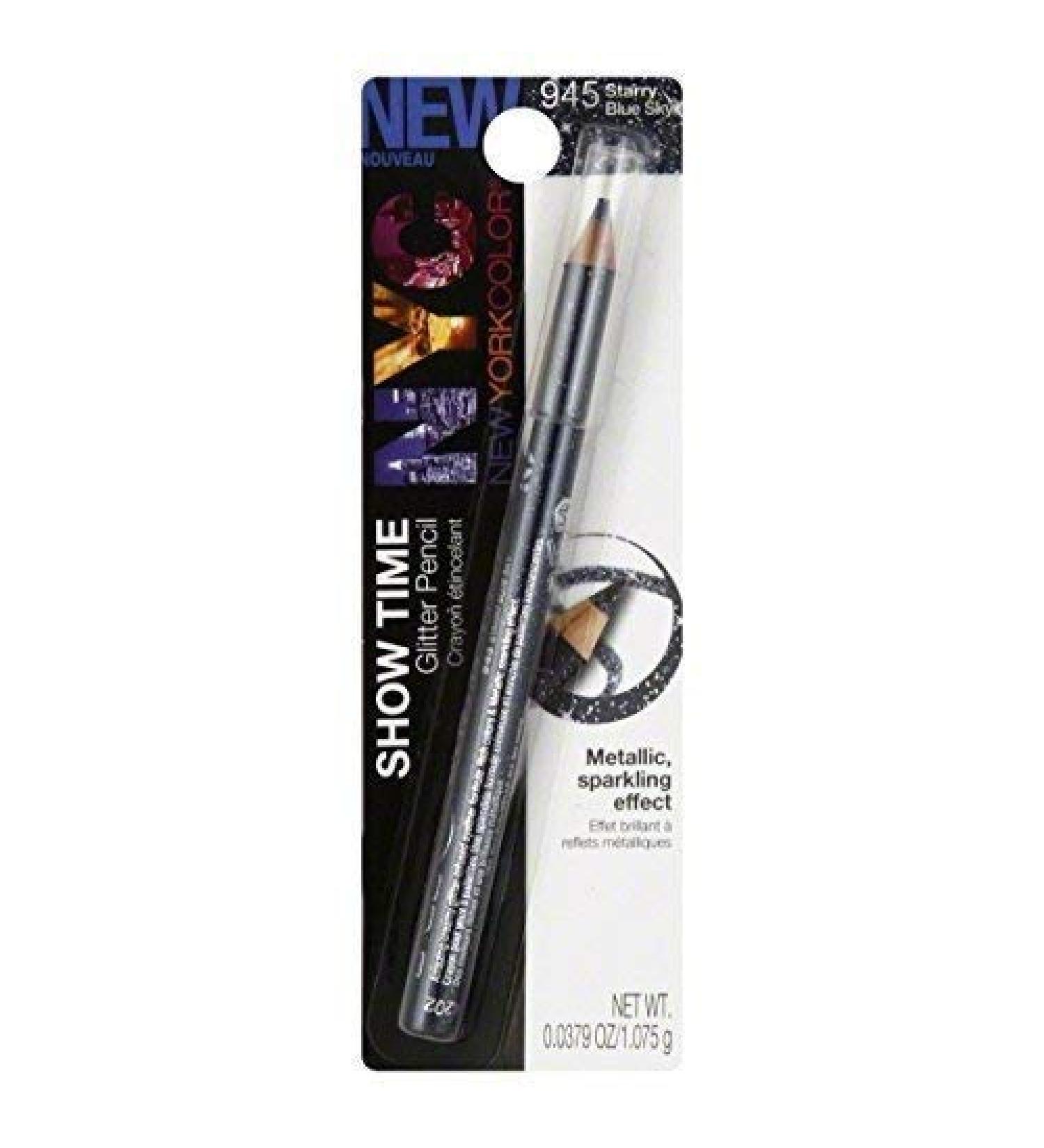 NYC Show Time Glitter Pencil - Starry Blue Sky 945 - 0.0379 oz (1.075 g) - Buy Online on SooperMarket.com