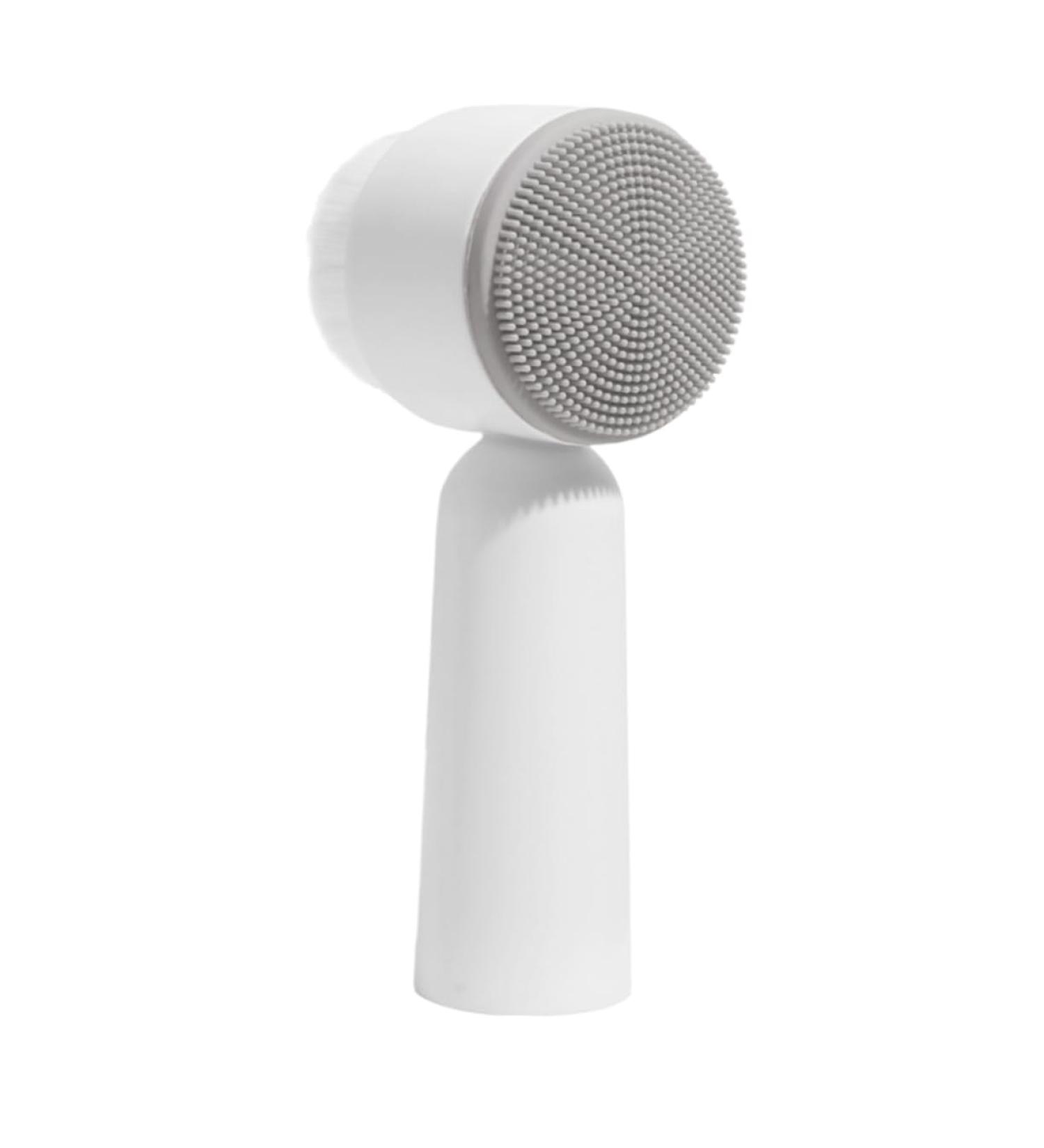 Soft Bristles Face Cleaning Cleansing Brush Handheld Brush Face Cleanser Silicone Facial Brush Face Pore Cleanser Face Cleaner Brush Deep Instrument Grey 5.5X12.5cm - Buy Online on SooperMarket.com
