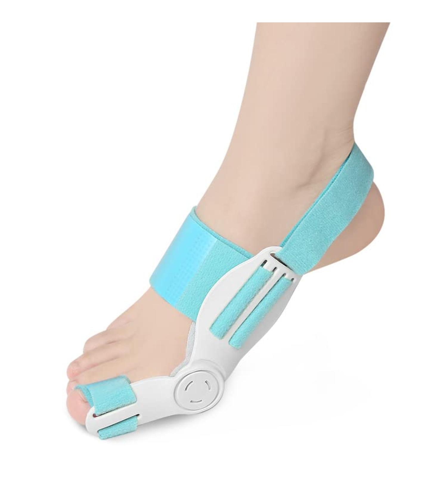 Bunion Corrector - Orthopedic Toe Straightener for Bunion Relief, Adjustable with Silicone Pad - Blue, Men and Women - Buy Online on SooperMarket.com