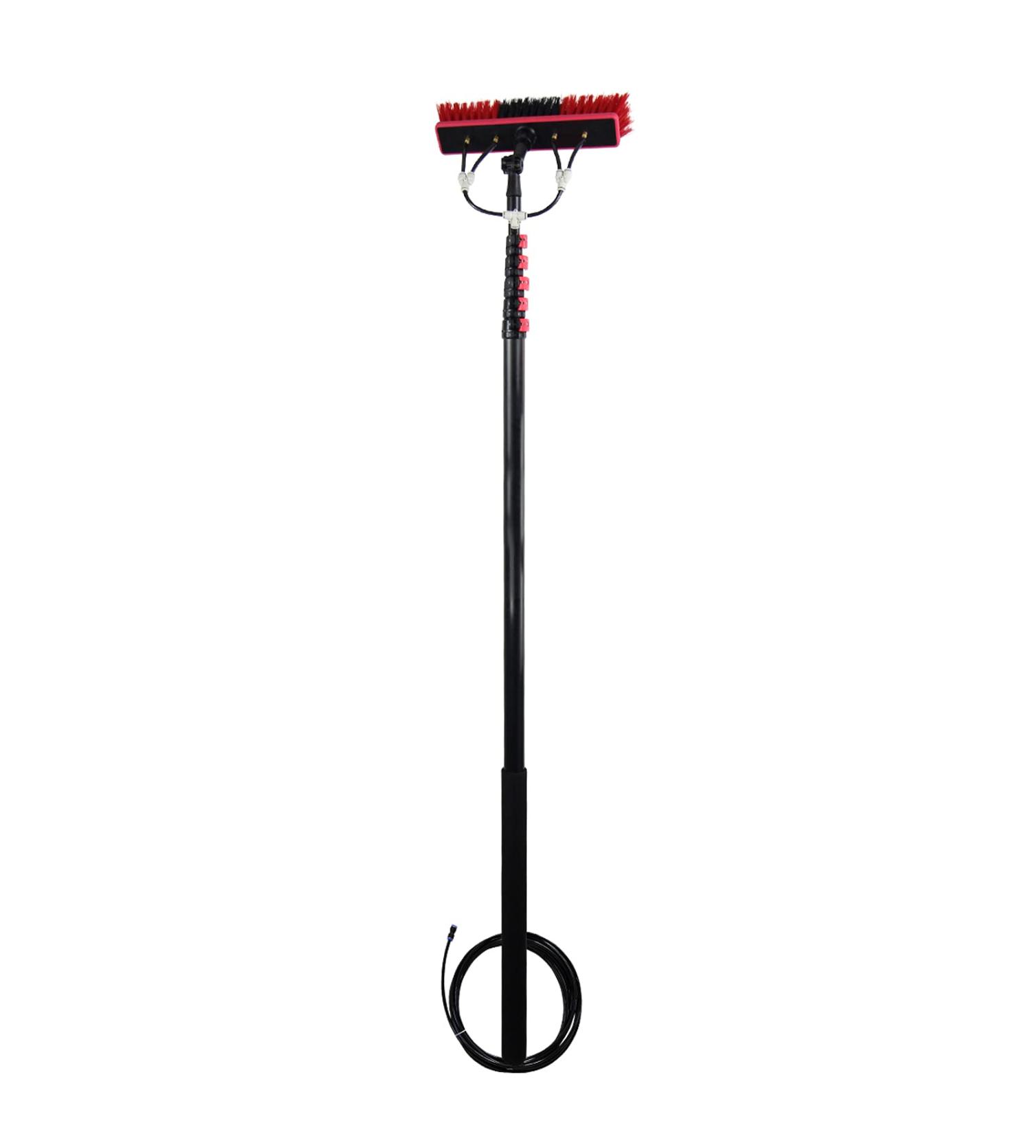 photovoltaic cleaner window cleaning pole Window Cleaning Pole Water Fed Telesbrush Photovoltaic Panel Cleaning Tool Brush Head for Cleaning Photovoltaic and Other Cleaning Activities-18Ft/ 30Ft - Buy Online on SooperMarket.com