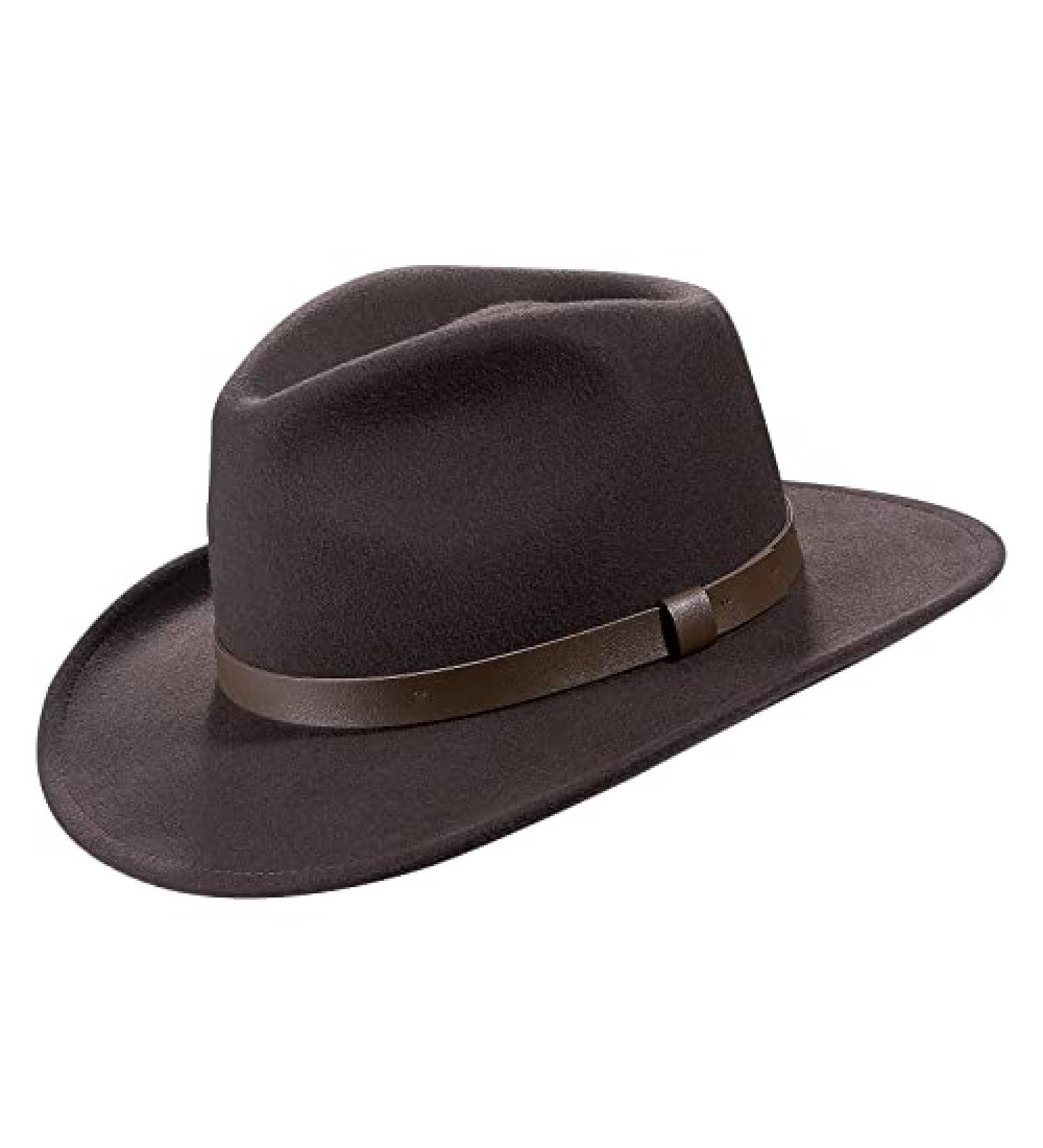 MIX BROWN Australian Wool Outback Cowboy Hat | Crushable Wide Brim Western Style | Coffee 7 3/8 - Buy Online on SooperMarket.com