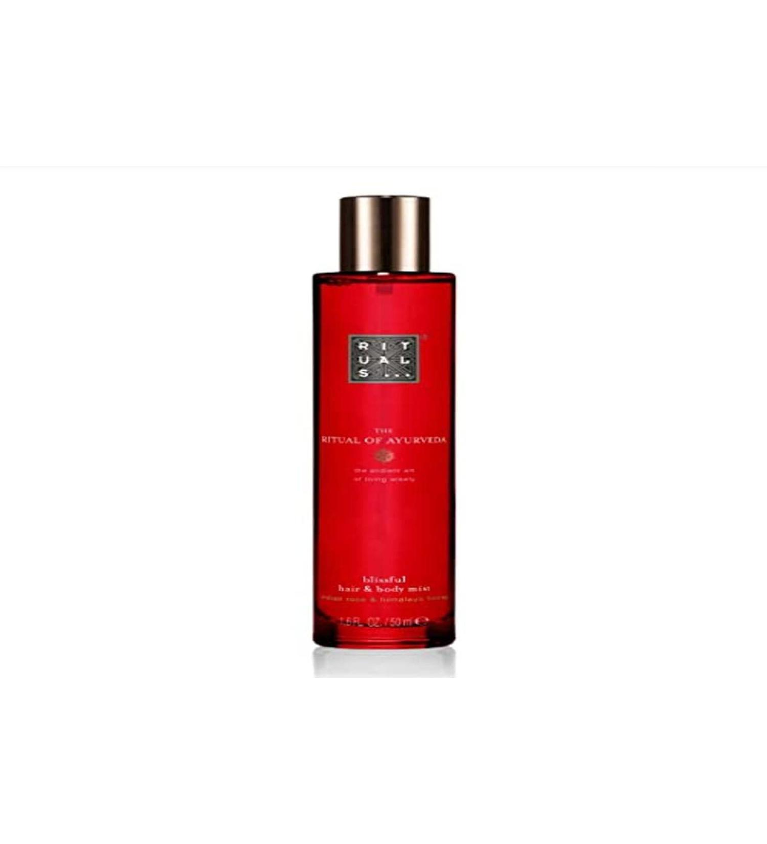 RITUALS The Rituals of Ayurveda Hair & Body Mist 50 ml Rose 1.69 Fl Oz (Pack of 1)