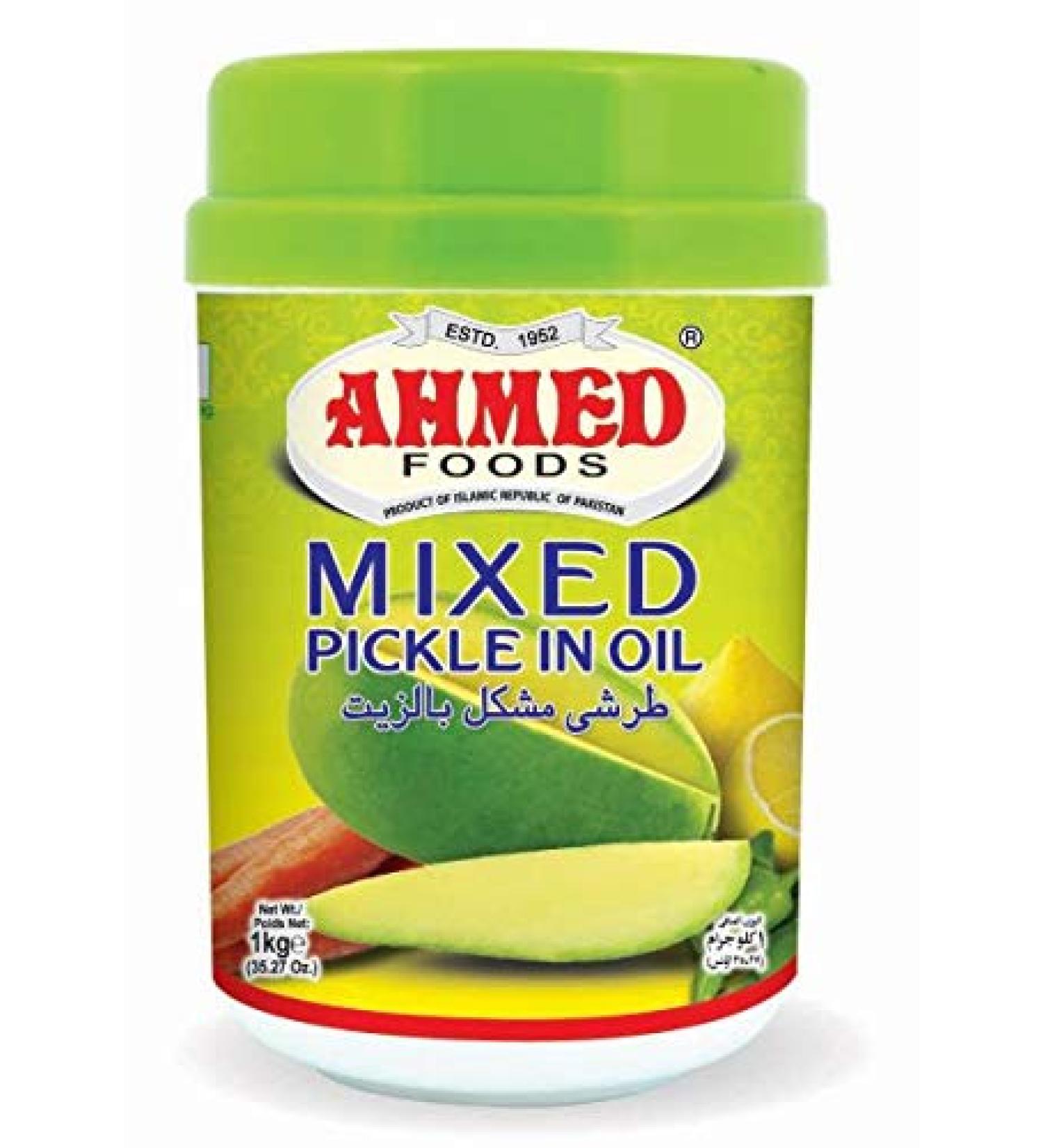 Ahmed food mixed pickle in oil, Brown