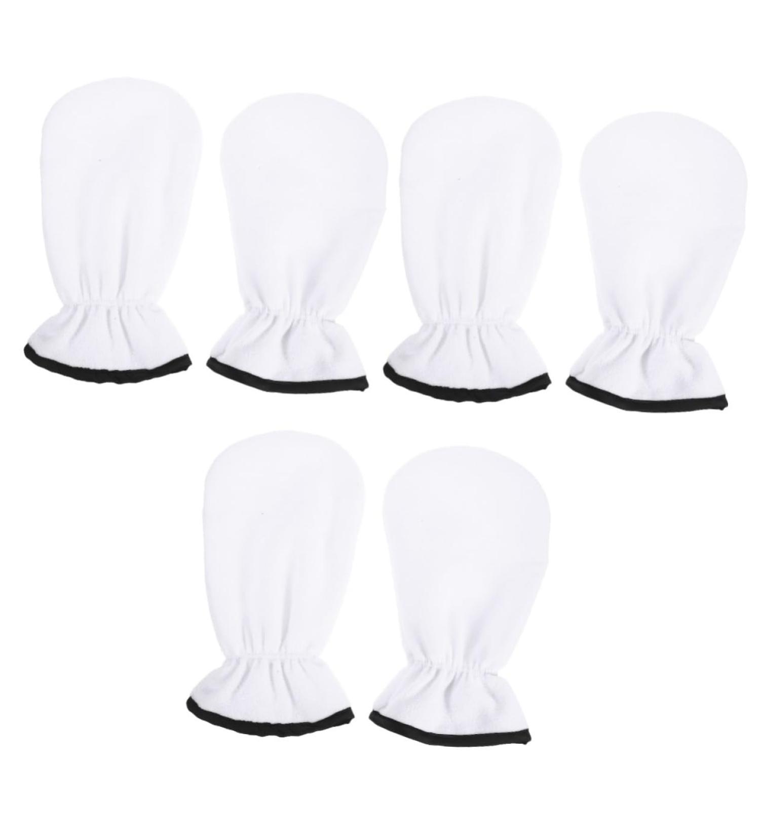 ABOOFAN 3 Pairs Maintenance Essential Oil Gloves Hot Wax Bath Shower Gloves Paraffin Bath Bags Paraffin Wax Bath Liners Warm Gloves Heat Hand Cover Flannel Hyperthermia White Spa - Buy Online on SooperMarket.com