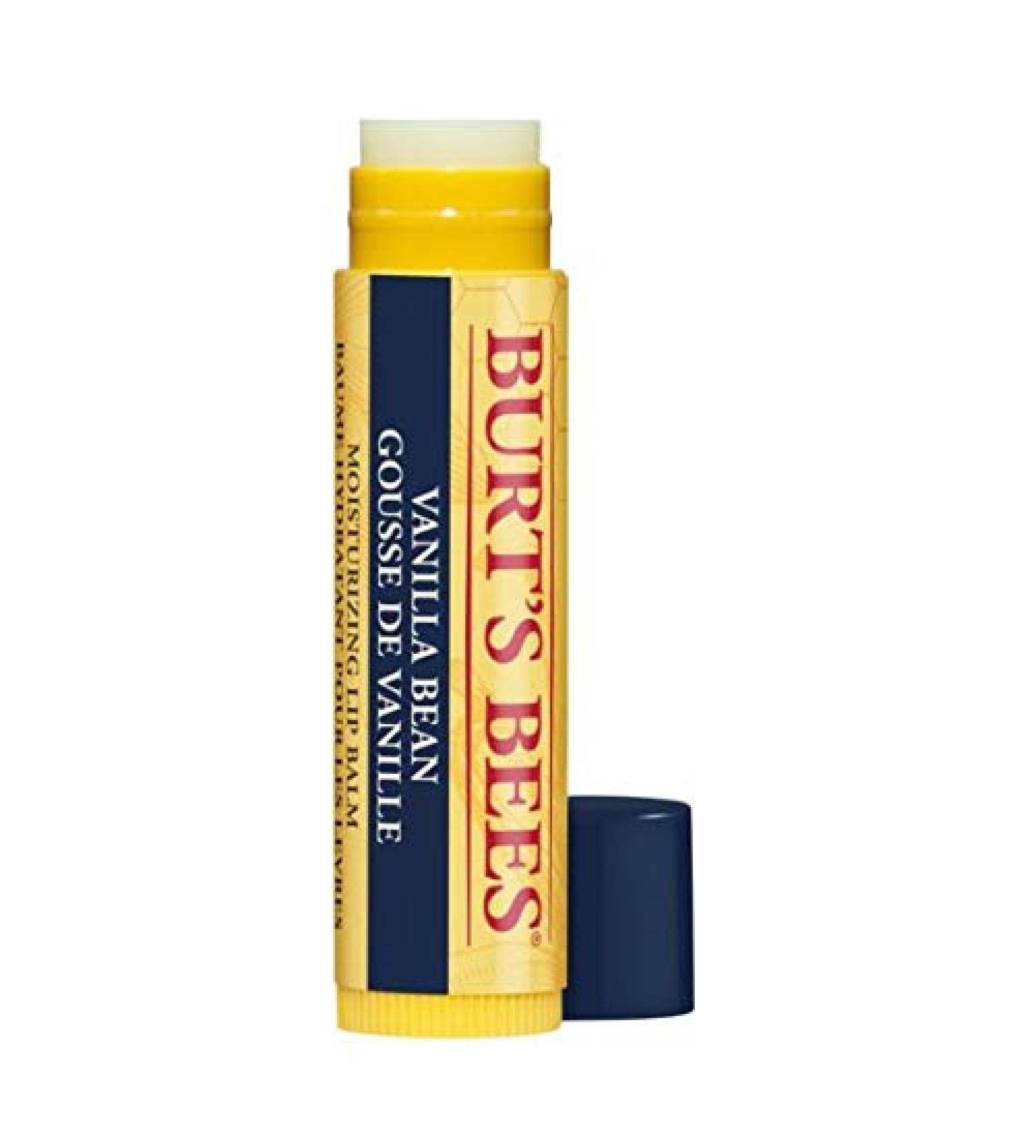 Burt's Bees Vanilla Bean Lip Balm - 100% Natural Moisturizing Formula | 1 Tube - Buy Online on SooperMarket.com