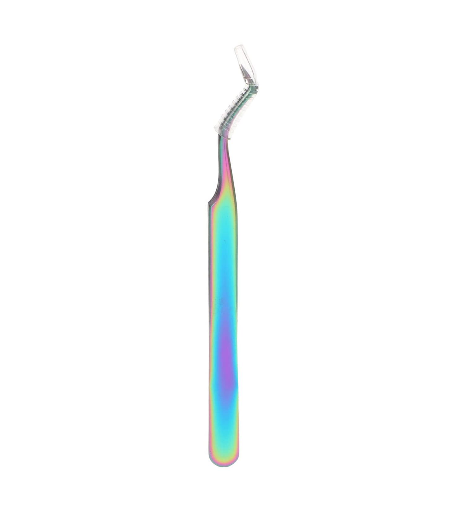 Professional Stainless Steel Eyelash Extension Tweezers for DIY Nail Art - Precision Tools for Eyelash Transplant - Buy Online on SooperMarket.com