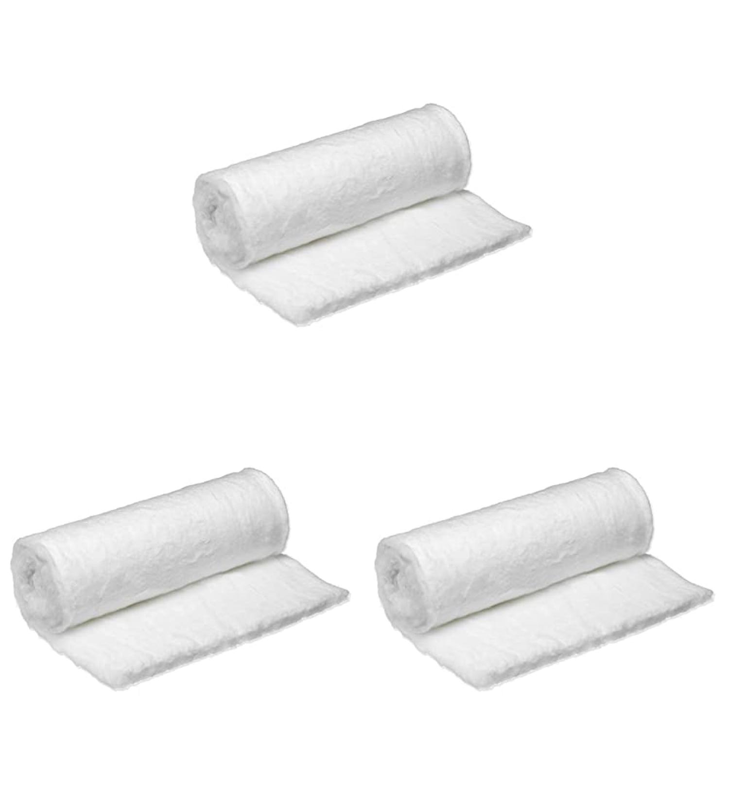 BLUE DOT 25g Cotton Wool ROLL (30CWR025) White (Pack of 3) 25 g (Pack of 3)