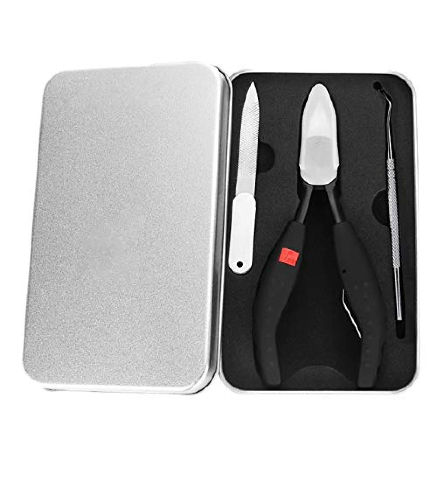 ISTOVO 4Pcs/Lot Paronychia Nail Tools Nail Clipper Nail Correction Thick Nails Ingrown Toenails Nippers Dirt Remover - Buy Online on SooperMarket.com