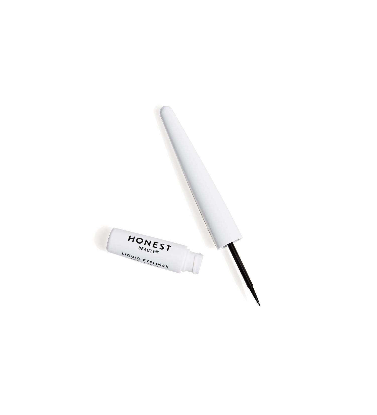 Honest Beauty Liquid Eyeliner - Vegan, Smudge-proof, Flake-proof, Transfer-proof, Carbon-free, Silicone-free, Cruelty-free, Ophthalmologist Tested - Black 0.058 fl. oz - Buy Online on SooperMarket.com