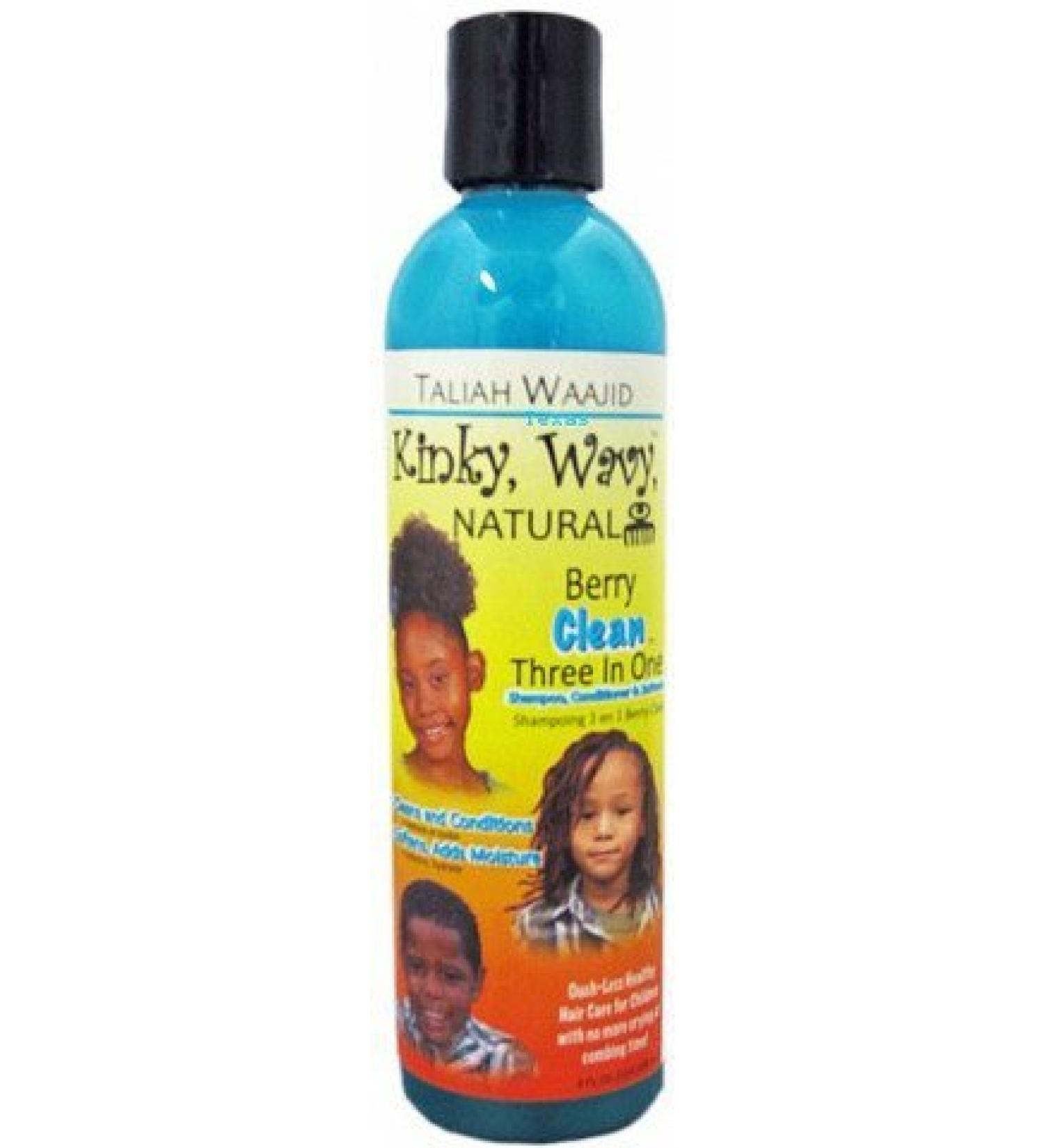 Taliah Waajid Kinky Wavy Natural 3-in-1 Shampoo - Berry 8 oz - Best for Curly Hair - International Shipping Available - Buy Online on SooperMarket.com