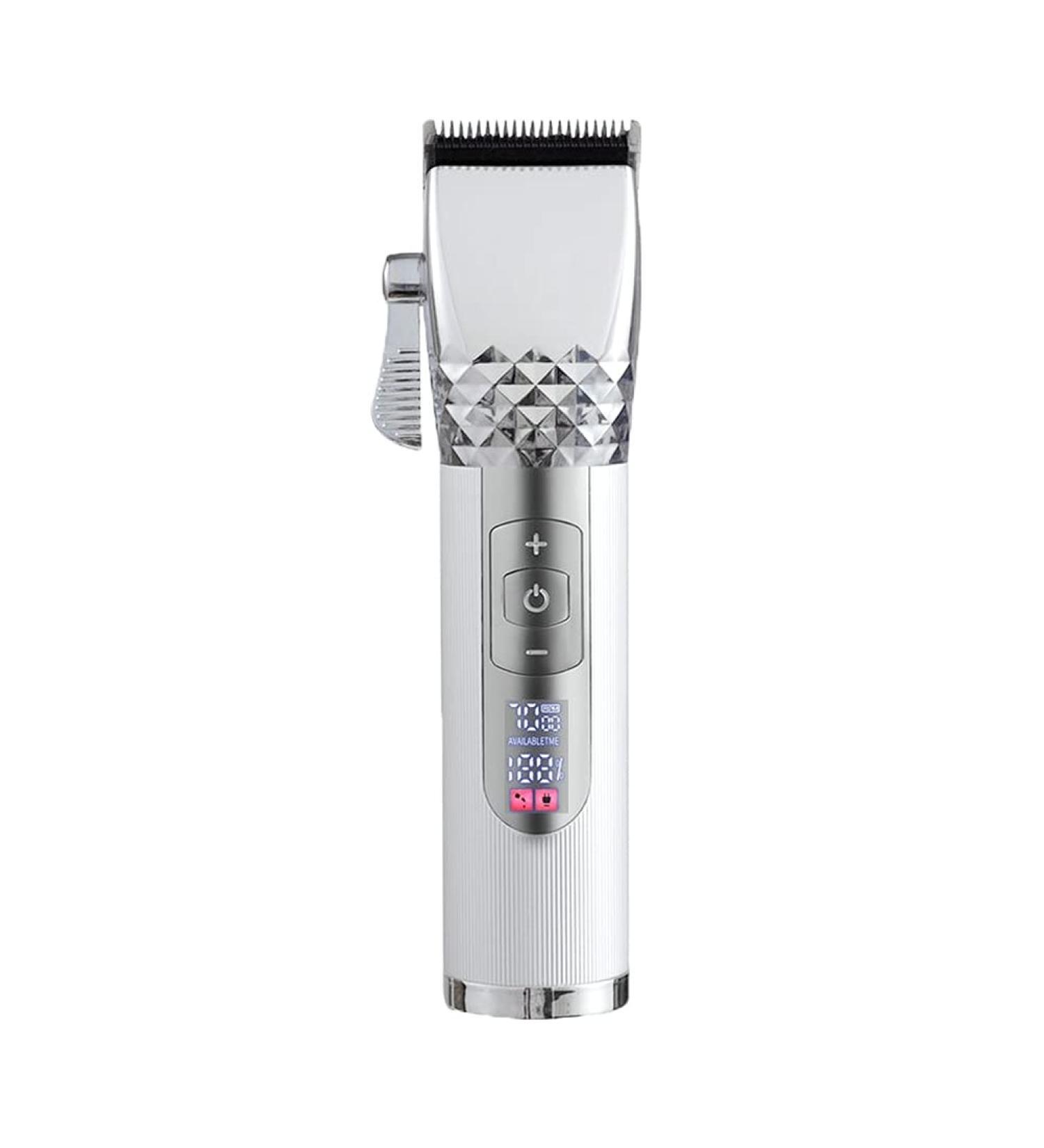 BLASHRD Professional Hair Trimmer Men Rechargeable Hair Trimmer Metal Liquid Crystal Digital Display HairTrimmer Silver - Buy Online on SooperMarket.com