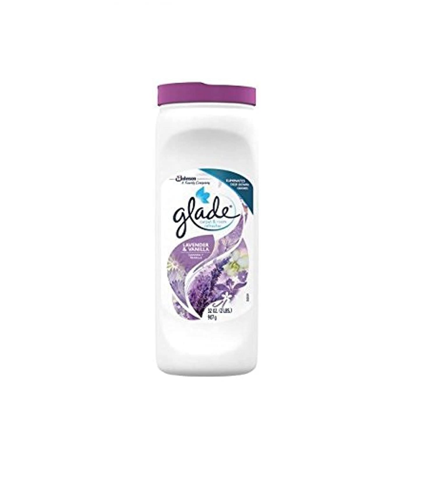 Glade Carpet and Room Refresher, Deodorizer for Home, Pets, and Smoke, Lavender & Vanilla, 32 Oz, (Pack of 3)