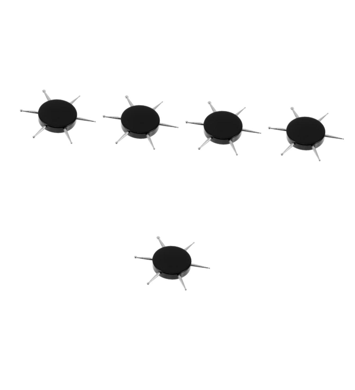 minkissy 5pcs Nail Art Drill Pen Circular Dotting Tool Nail Stone Picker Pen Nail Art Embossing Stylus Nail Art Tip Dotting Pens Ball Stylus Dotting Tools Nail Tools Acrylic Round Crystal 6.9x6.9cmx5pcs Blackx5pcs - Buy Online on SooperMarket.com